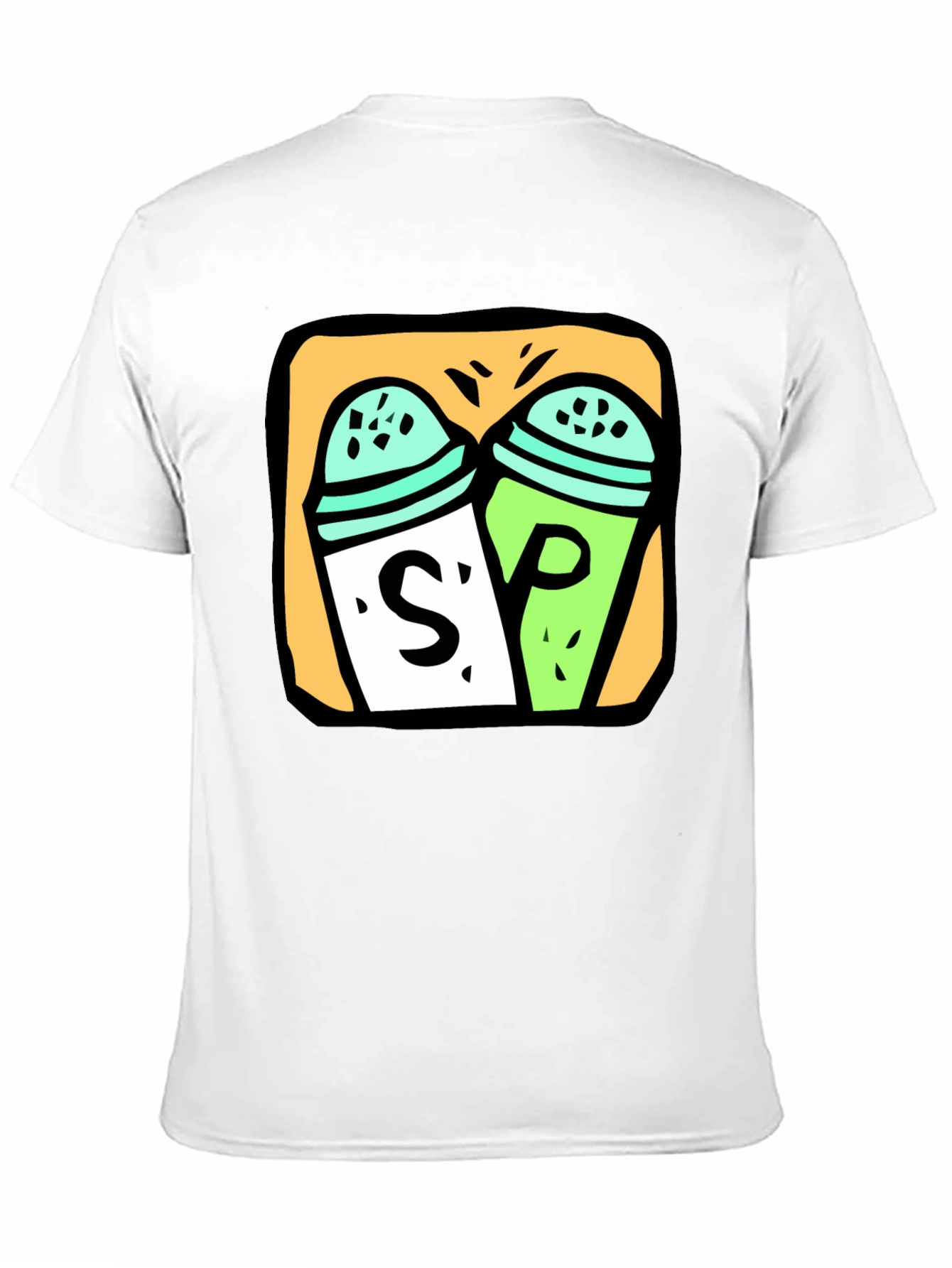 Salt & Pepper Graphic Tee - Black Cotton T-Shirt