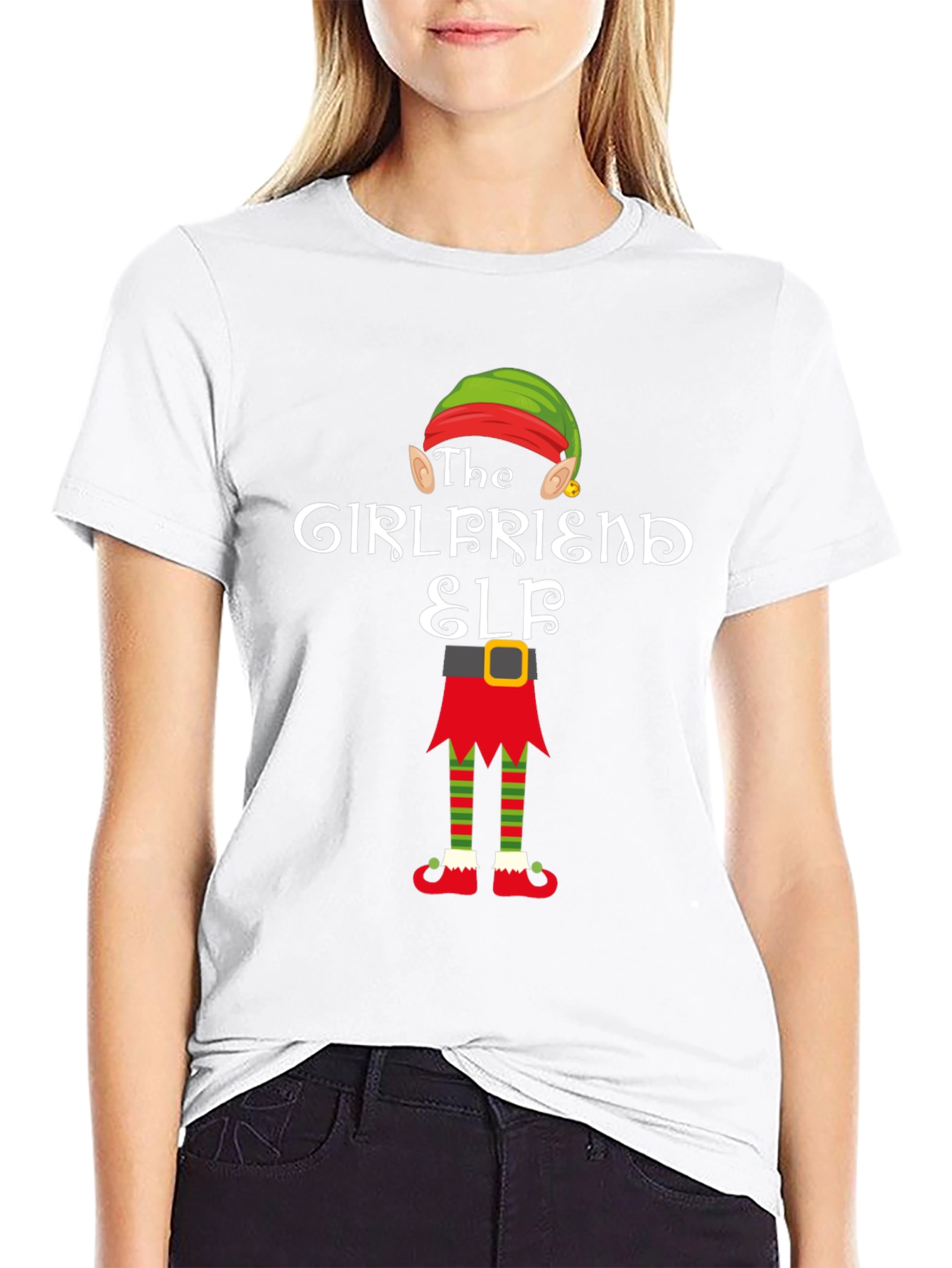 Girlfriend Elf Christmas T-Shirt
