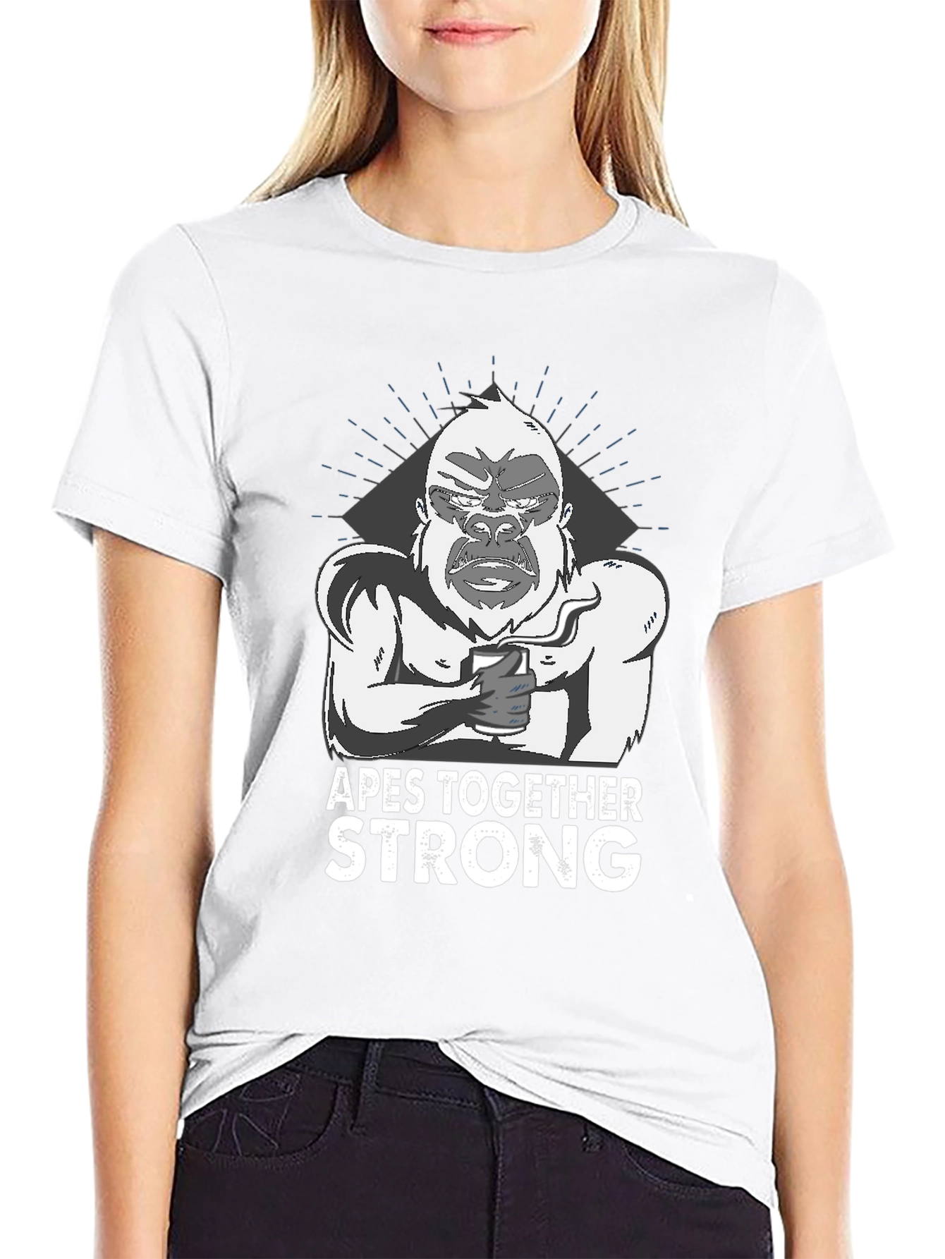 Apes Together Strong Graphic Tee - Black