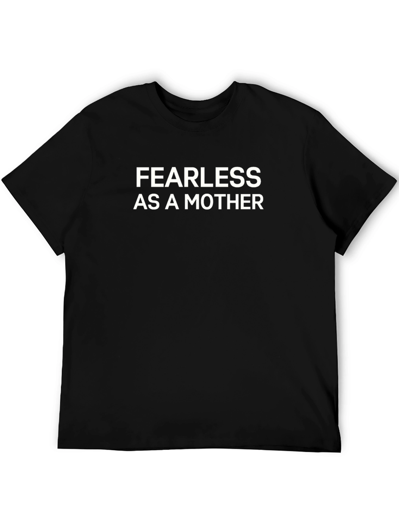 Fearless Mother Graphic Tee - Black Crew Neck