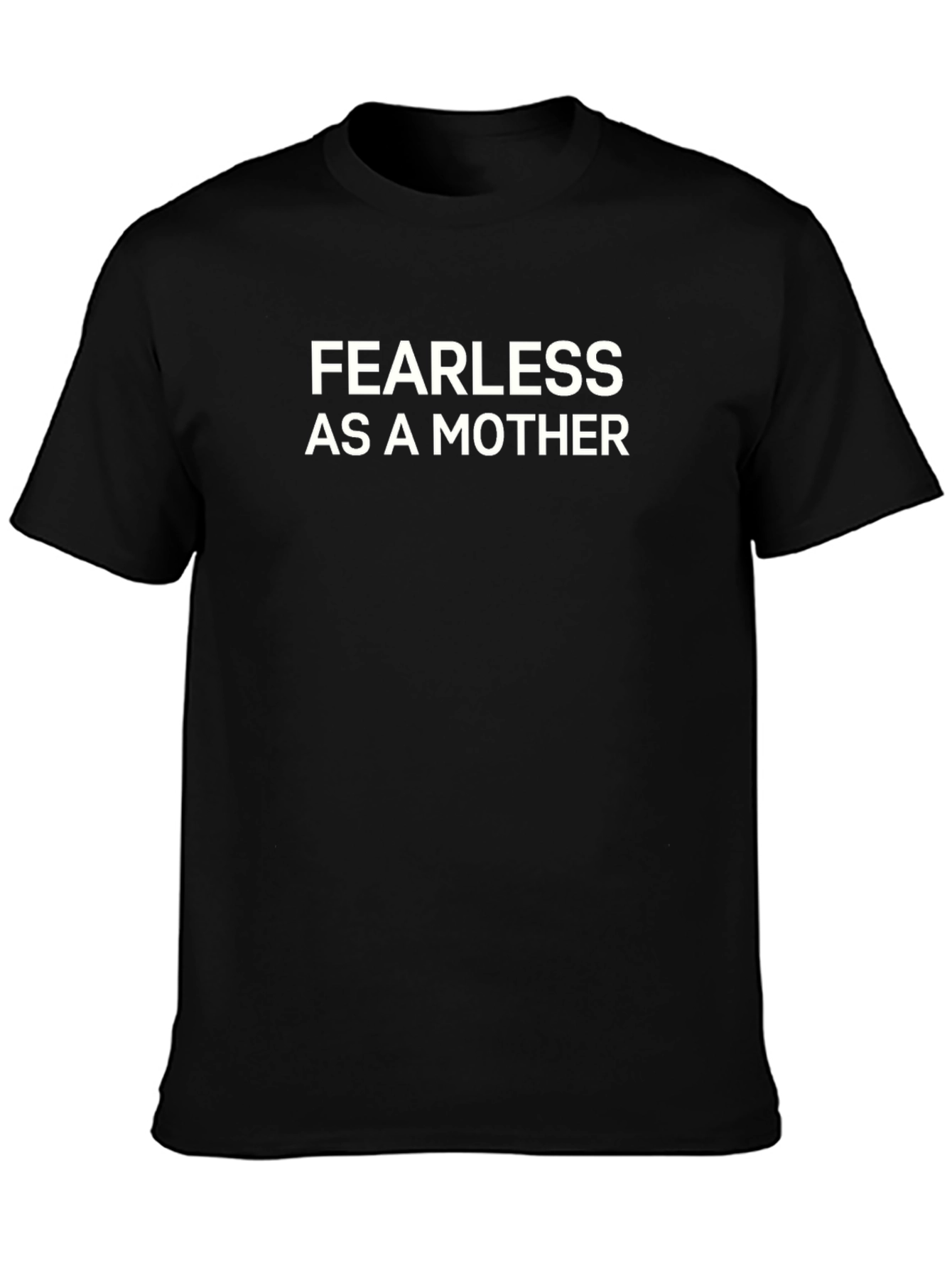 Fearless Mother Graphic Tee - Black Crew Neck