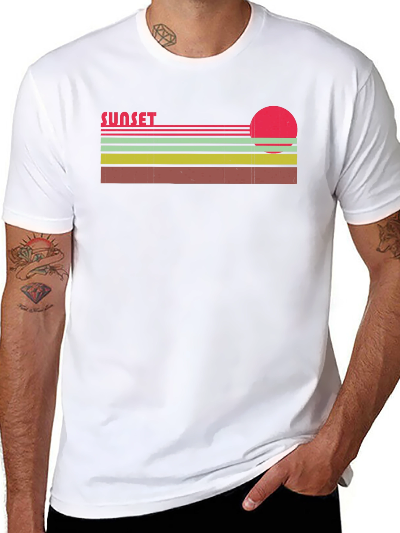 Retro Sunset Graphic T-Shirt - Classic Style