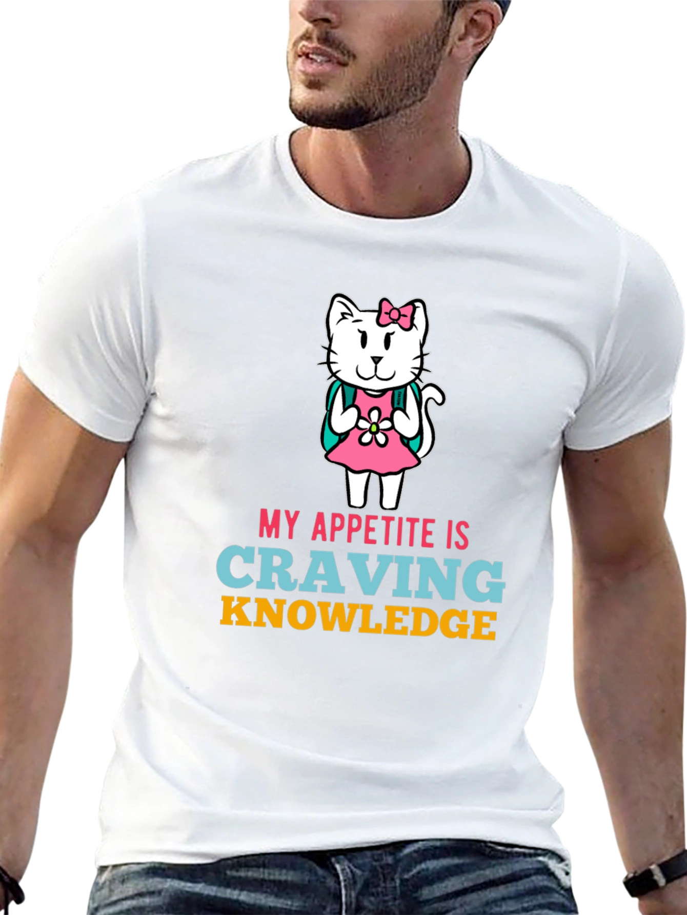 Craving Knowledge Cat T-Shirt