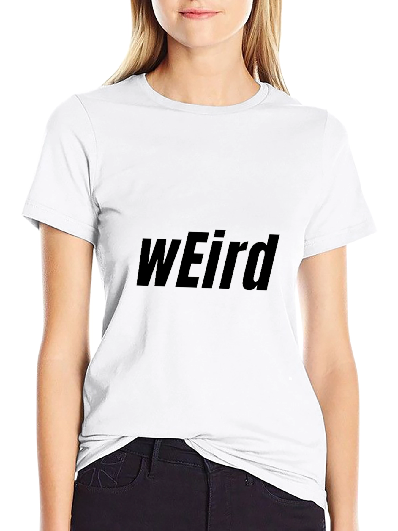 Weird Graphic Black T-Shirt - Casual Style