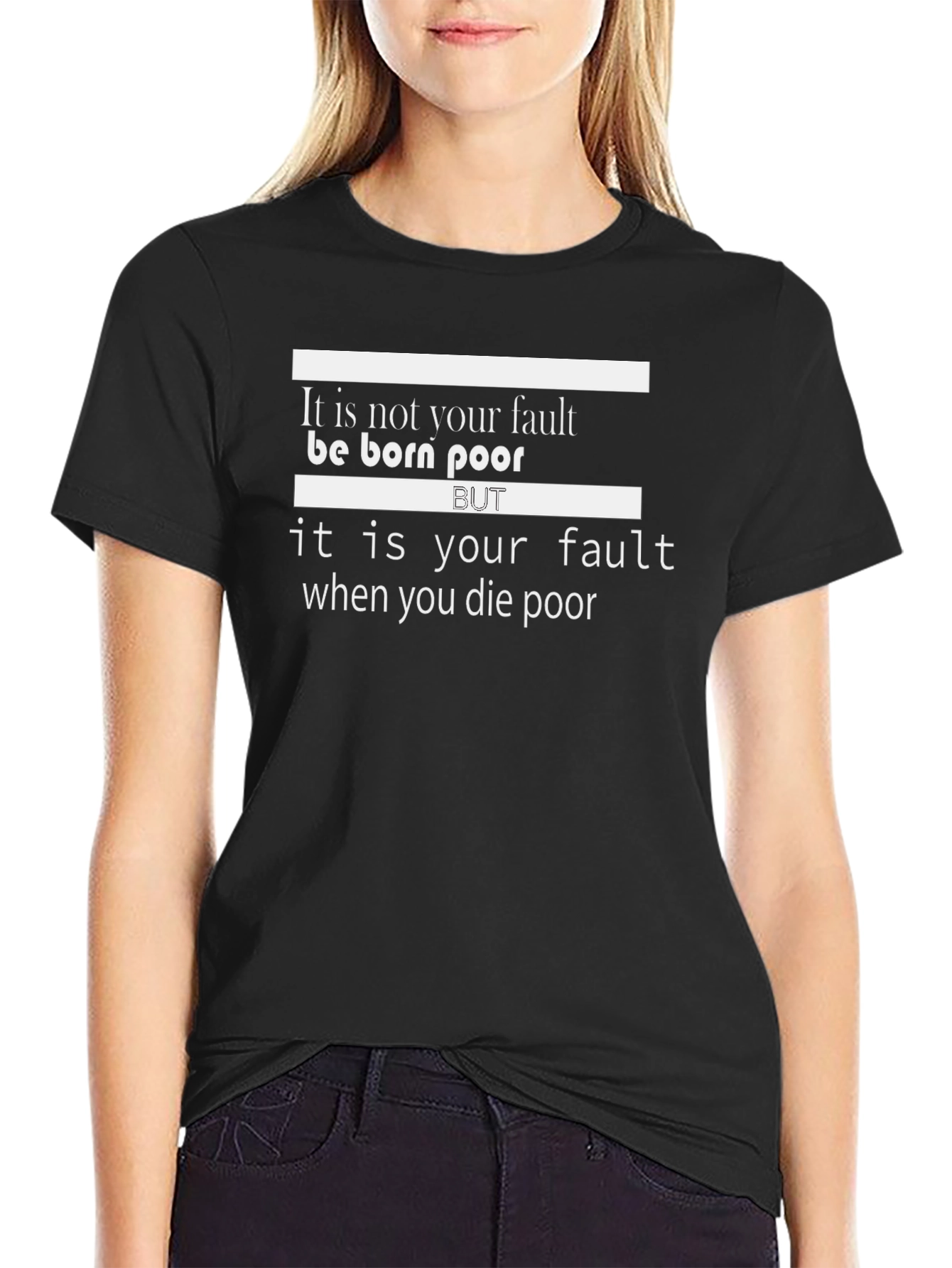 Born Poor T-Shirt - Motivational Design