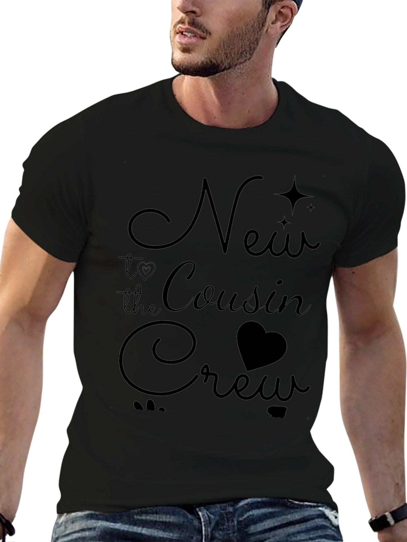 New to the Cousin Crew Black T-Shirt