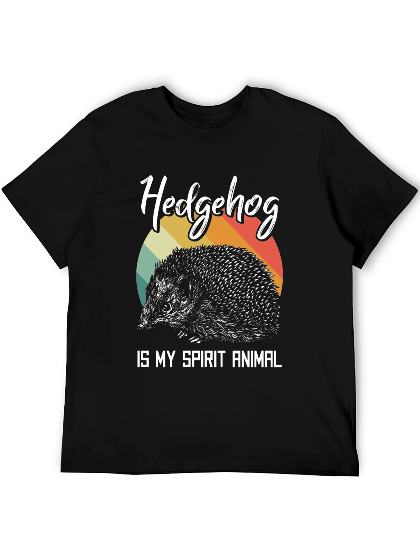 Hedgehog Spirit Animal Graphic T-Shirt