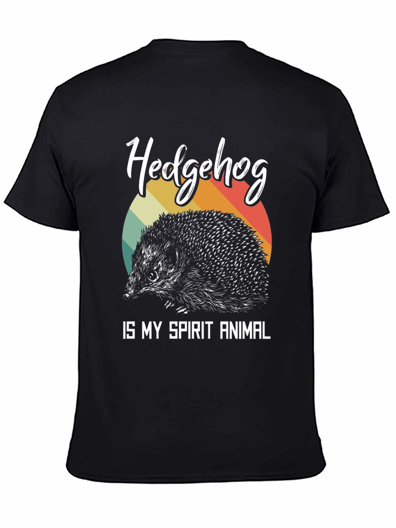 Hedgehog Spirit Animal Graphic T-Shirt