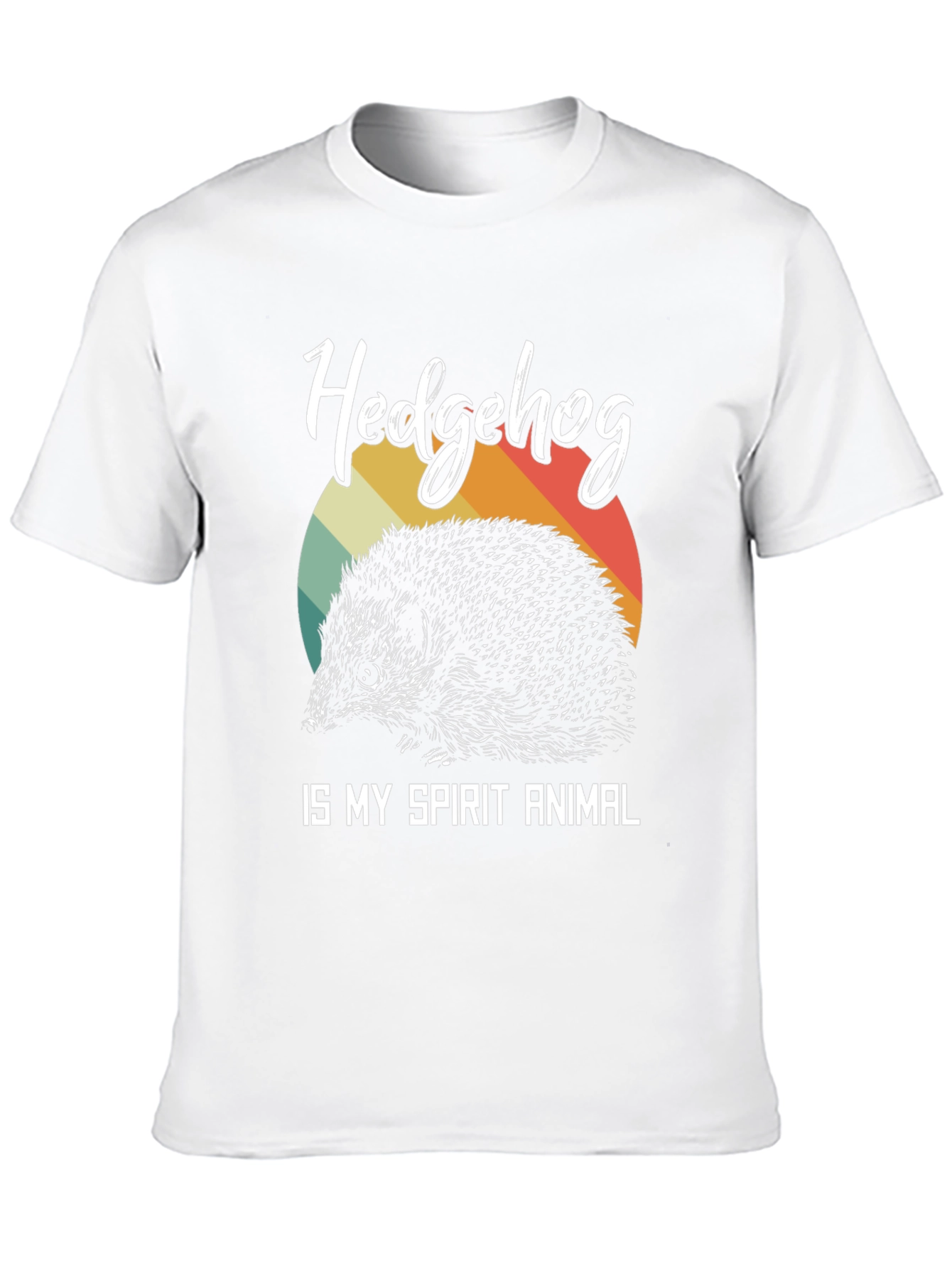 Hedgehog Spirit Animal Graphic T-Shirt