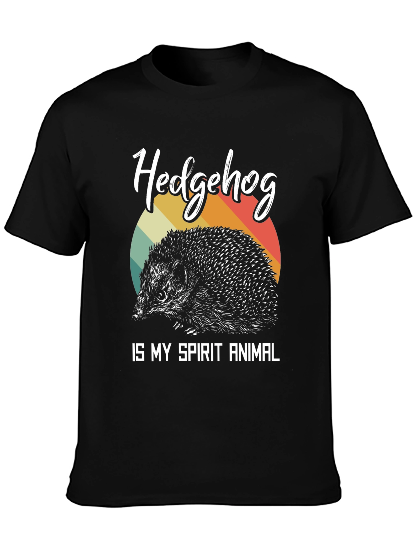 Hedgehog Spirit Animal Graphic T-Shirt