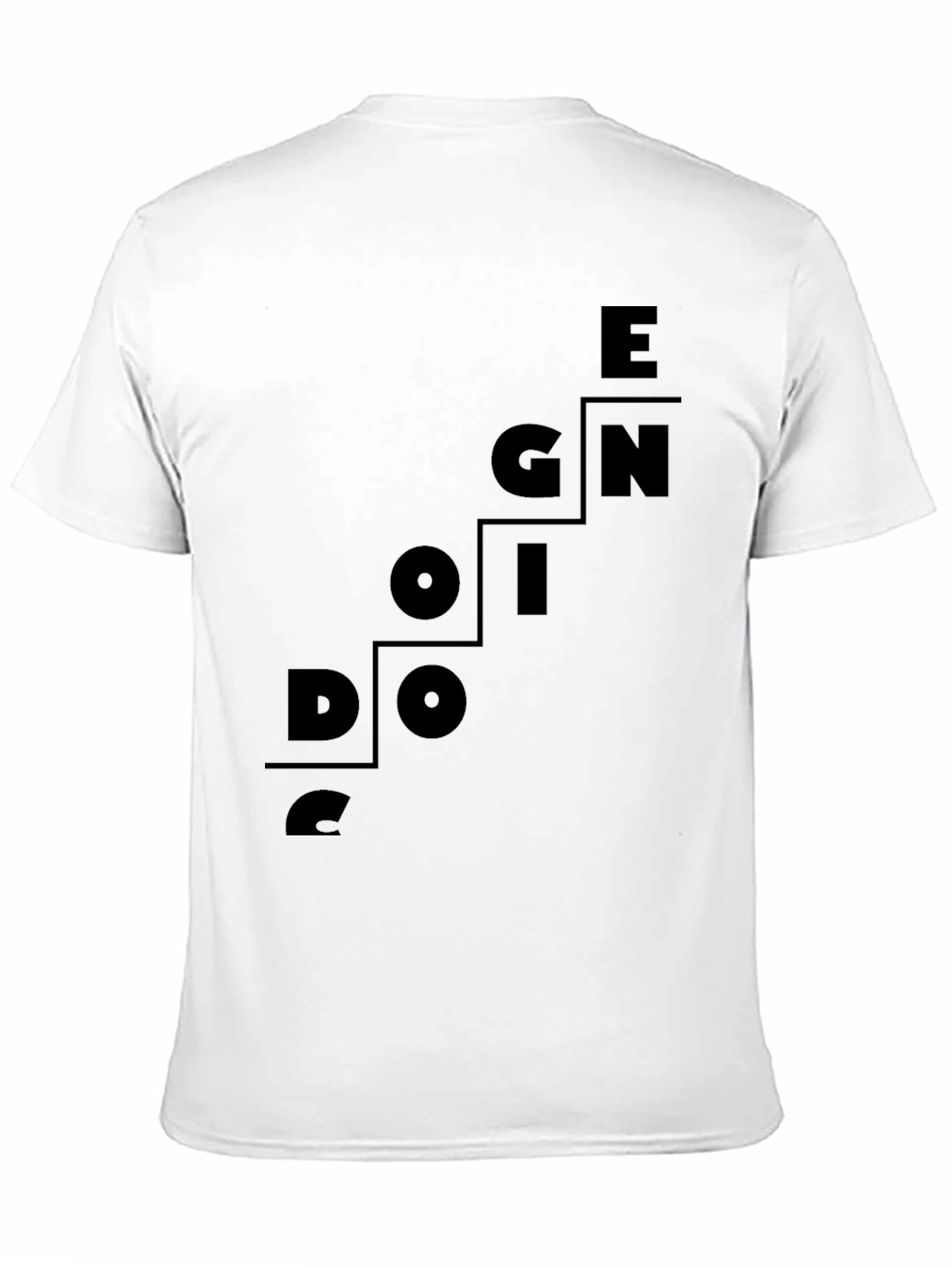 Design Oriented Black T-Shirt