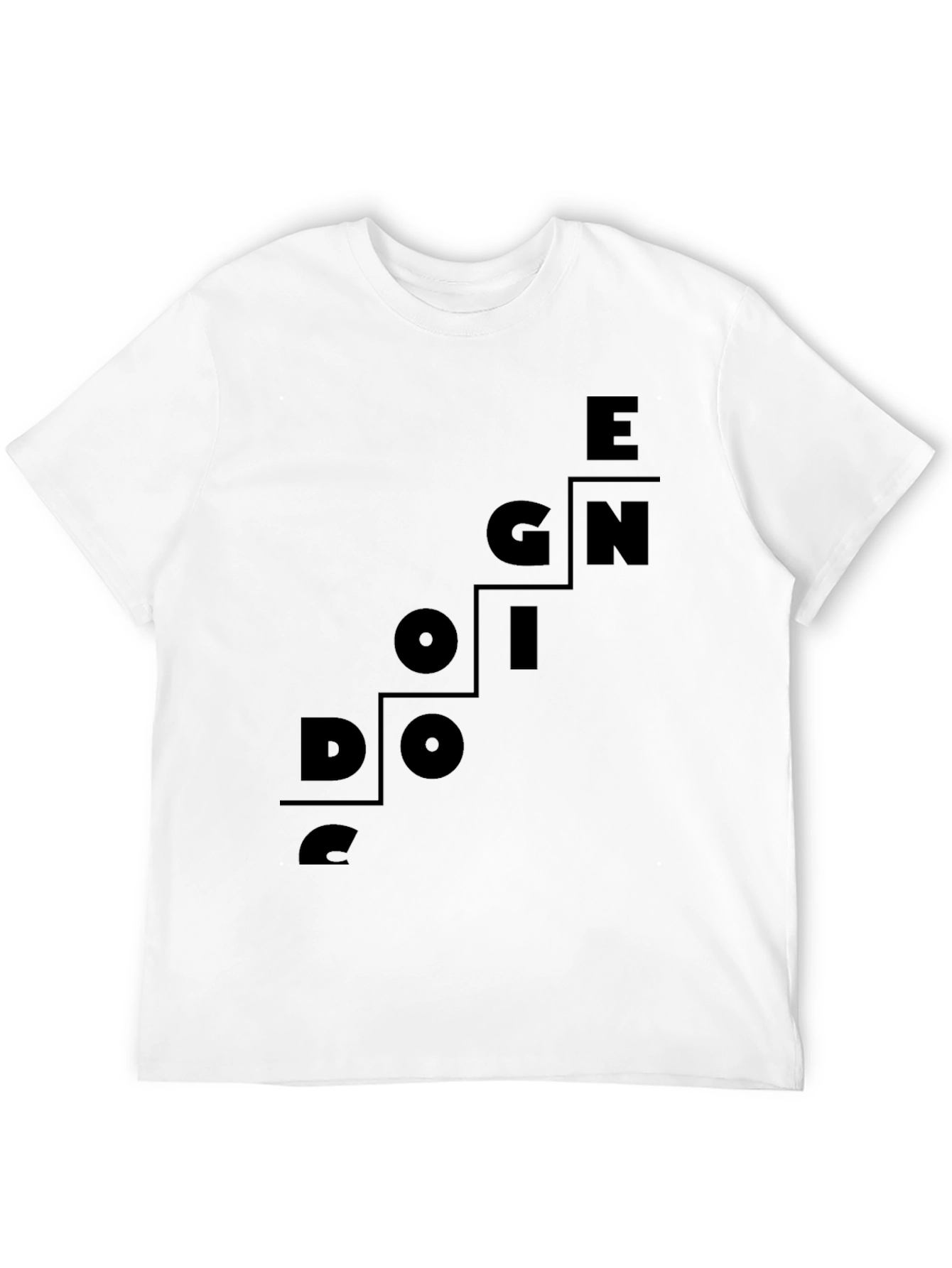 Design Oriented Black T-Shirt