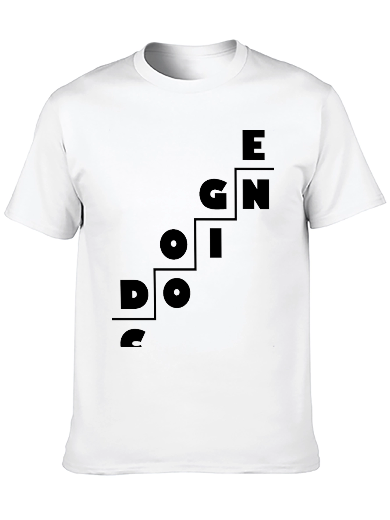 Design Oriented Black T-Shirt