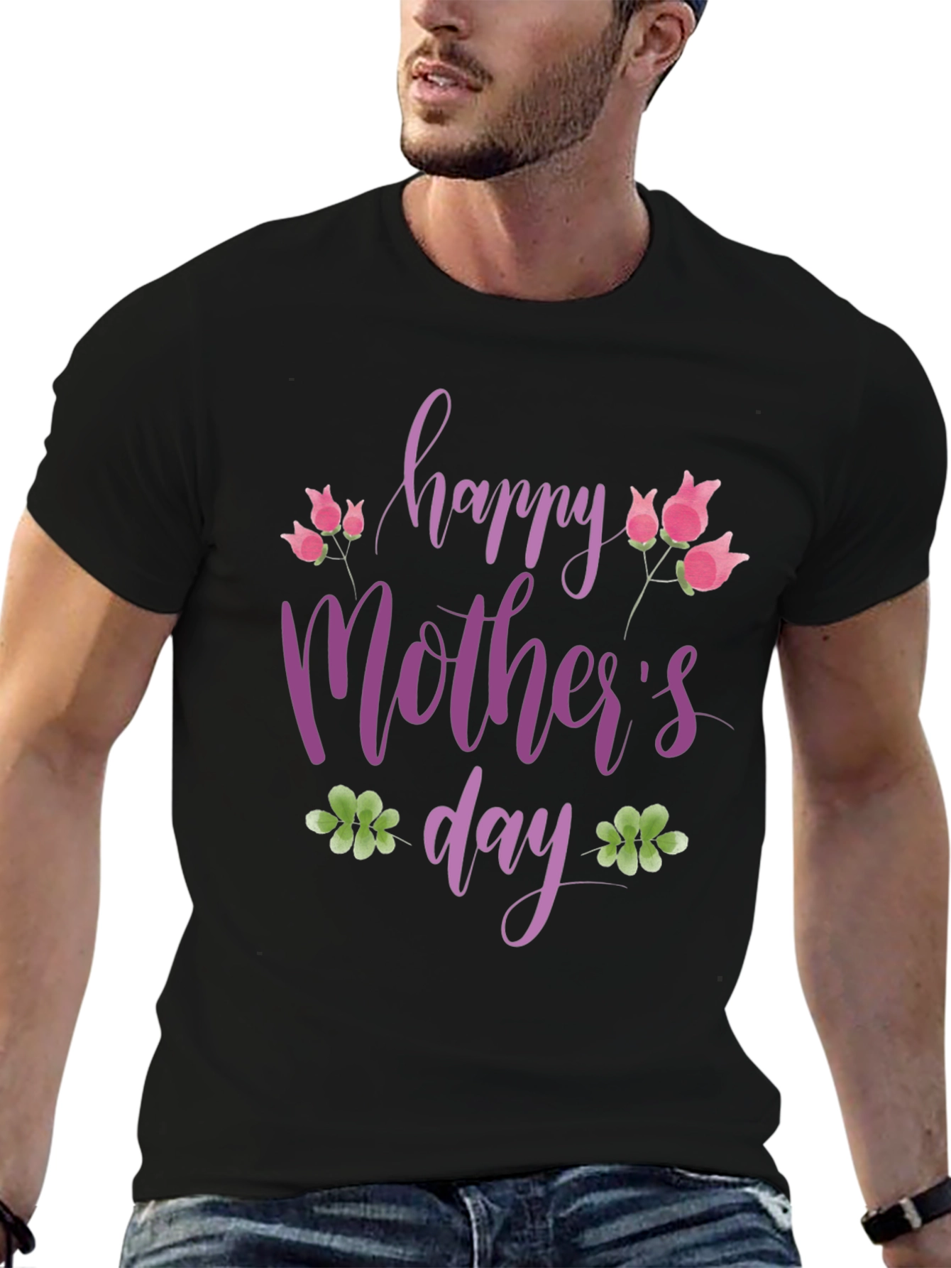 Happy Mothers Day Floral T-Shirt