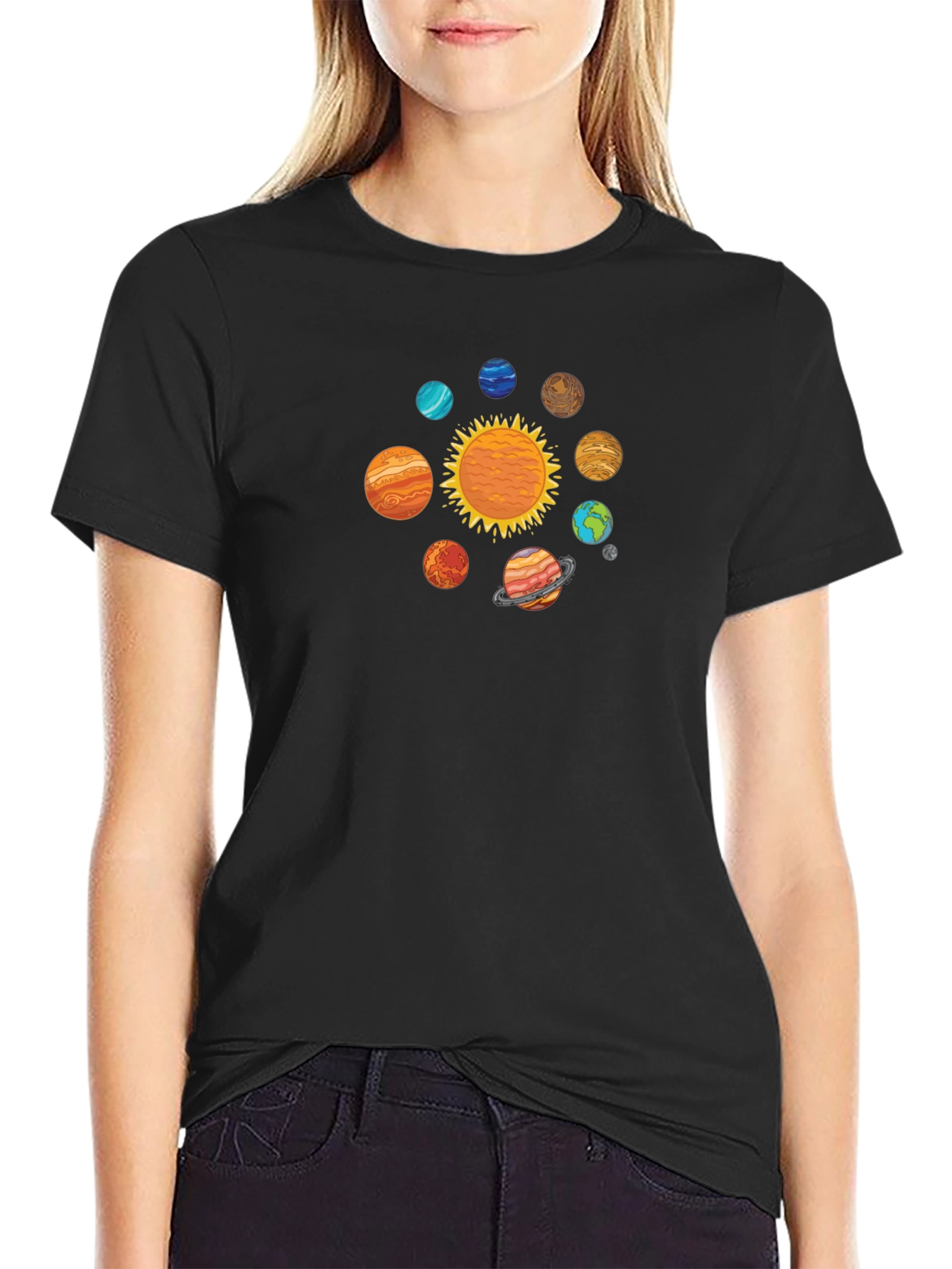 Solar System Graphic T-Shirt