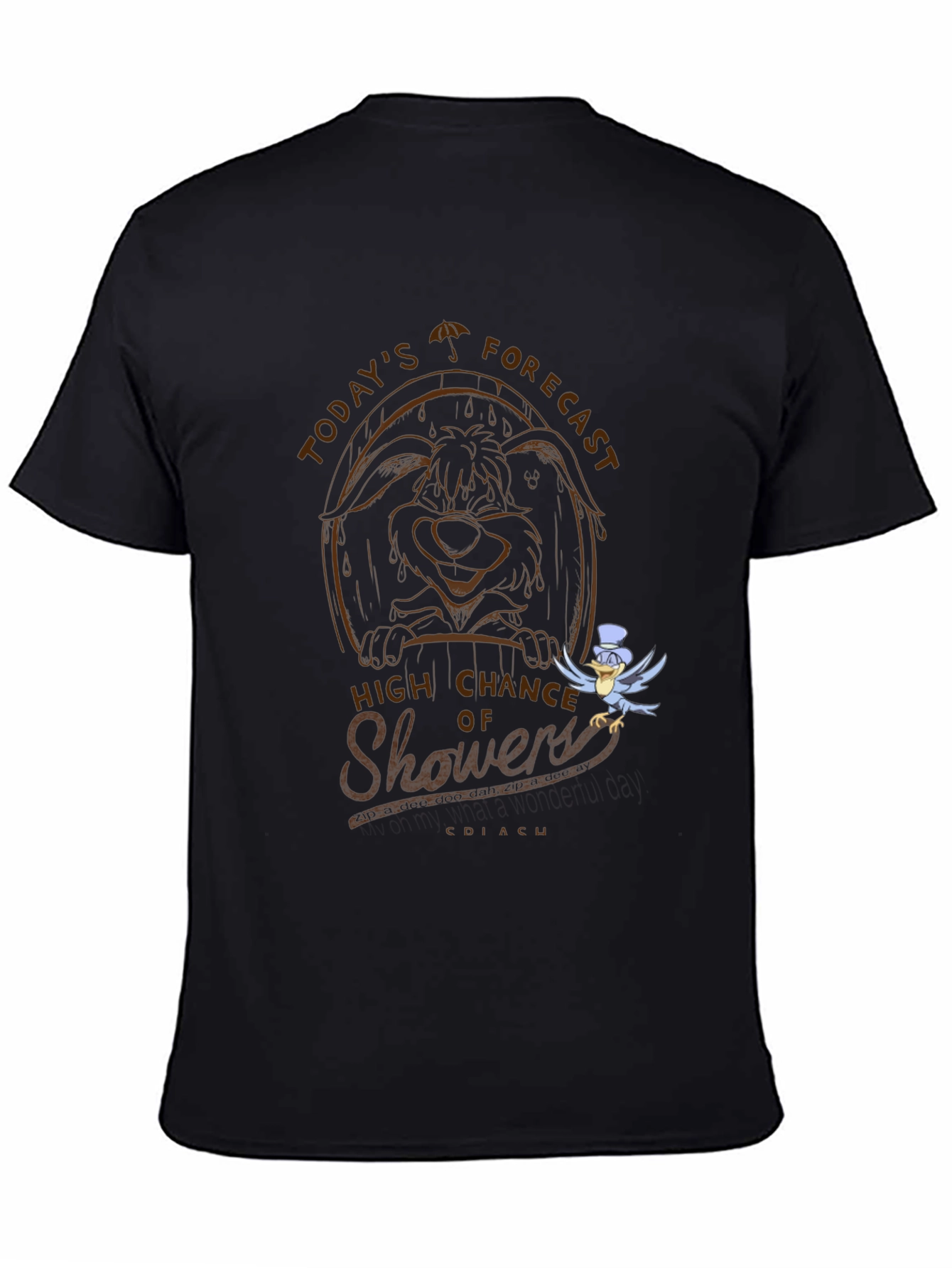 Wile E. Coyote Showers Graphic T-Shirt