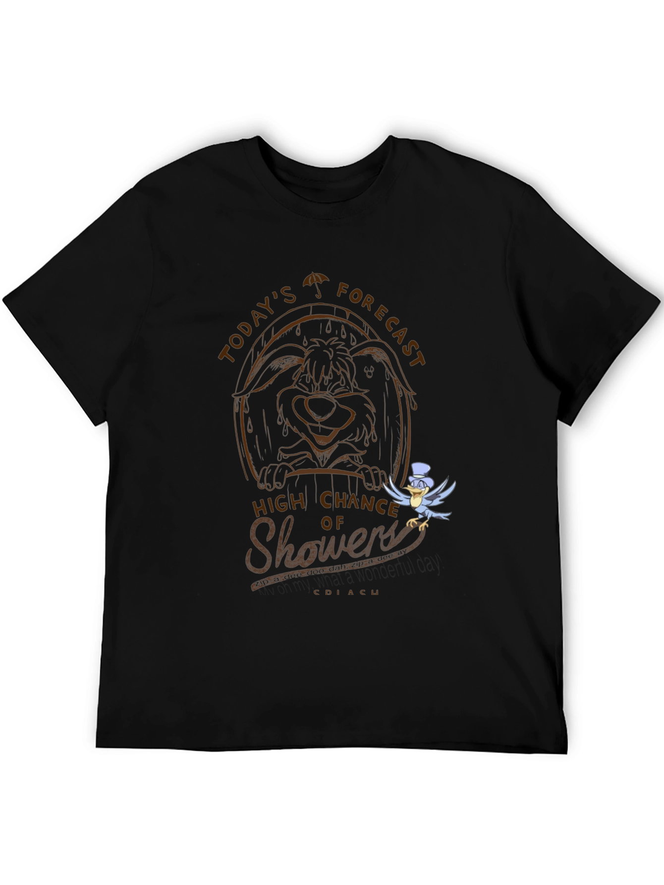 Wile E. Coyote Showers Graphic T-Shirt