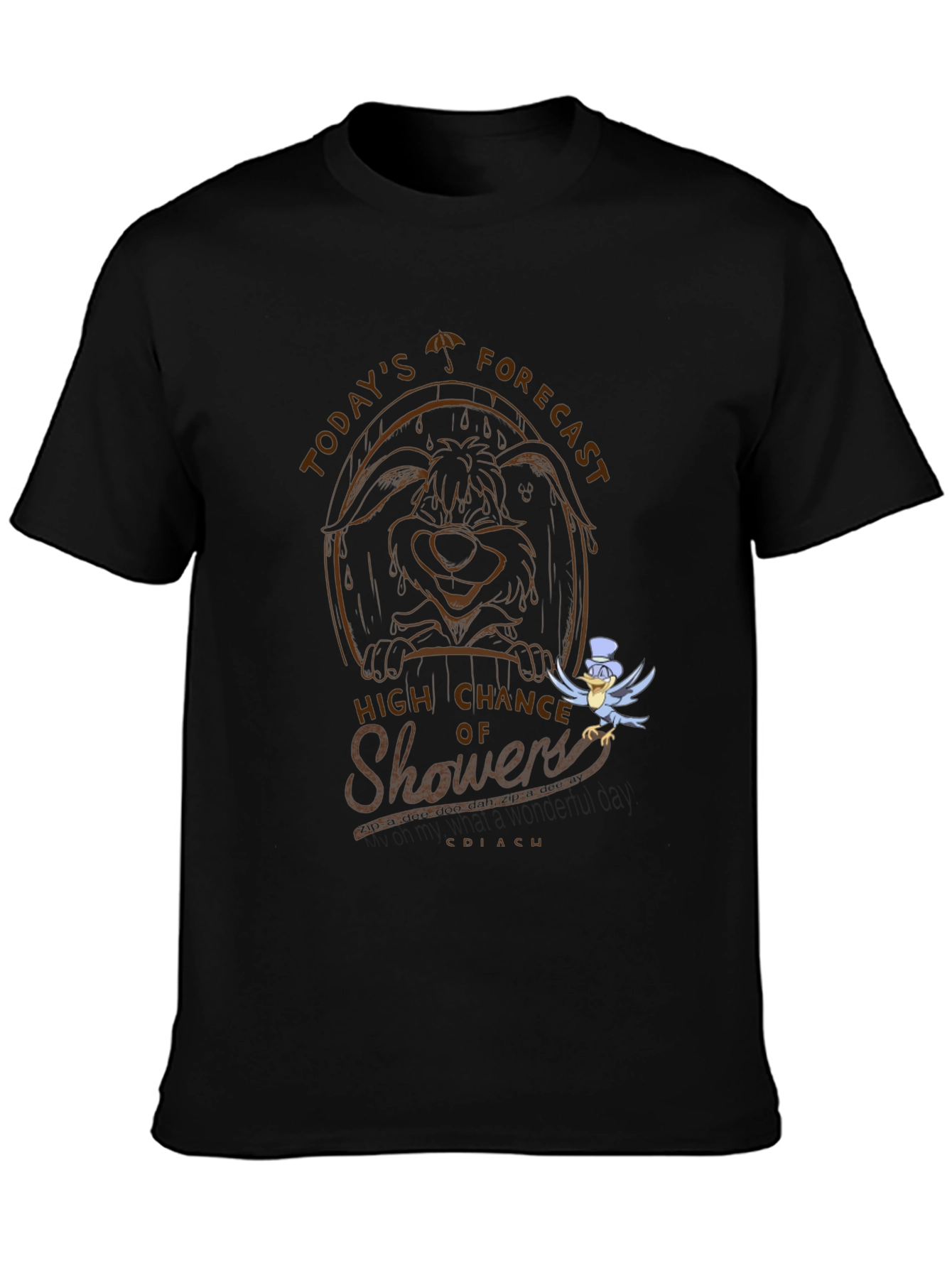 Wile E. Coyote Showers Graphic T-Shirt