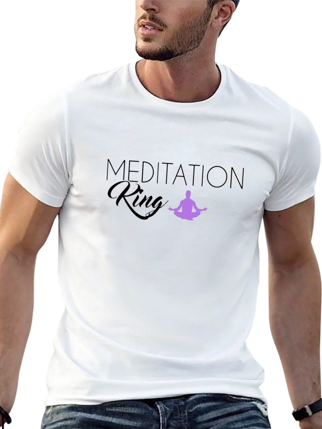 Meditation King Black T-Shirt