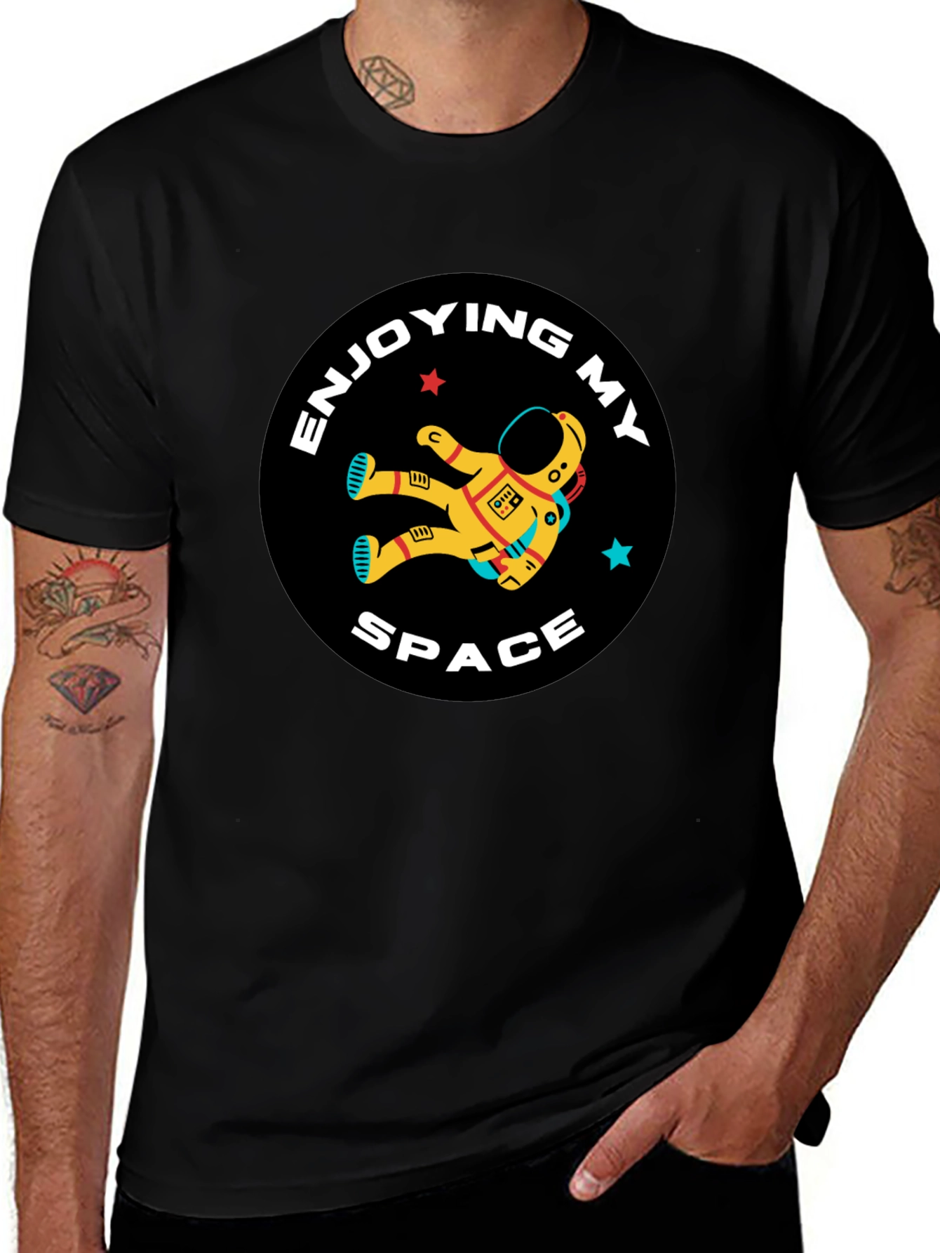 Enjoying My Space T-Shirt Astronaut Graphic Tee