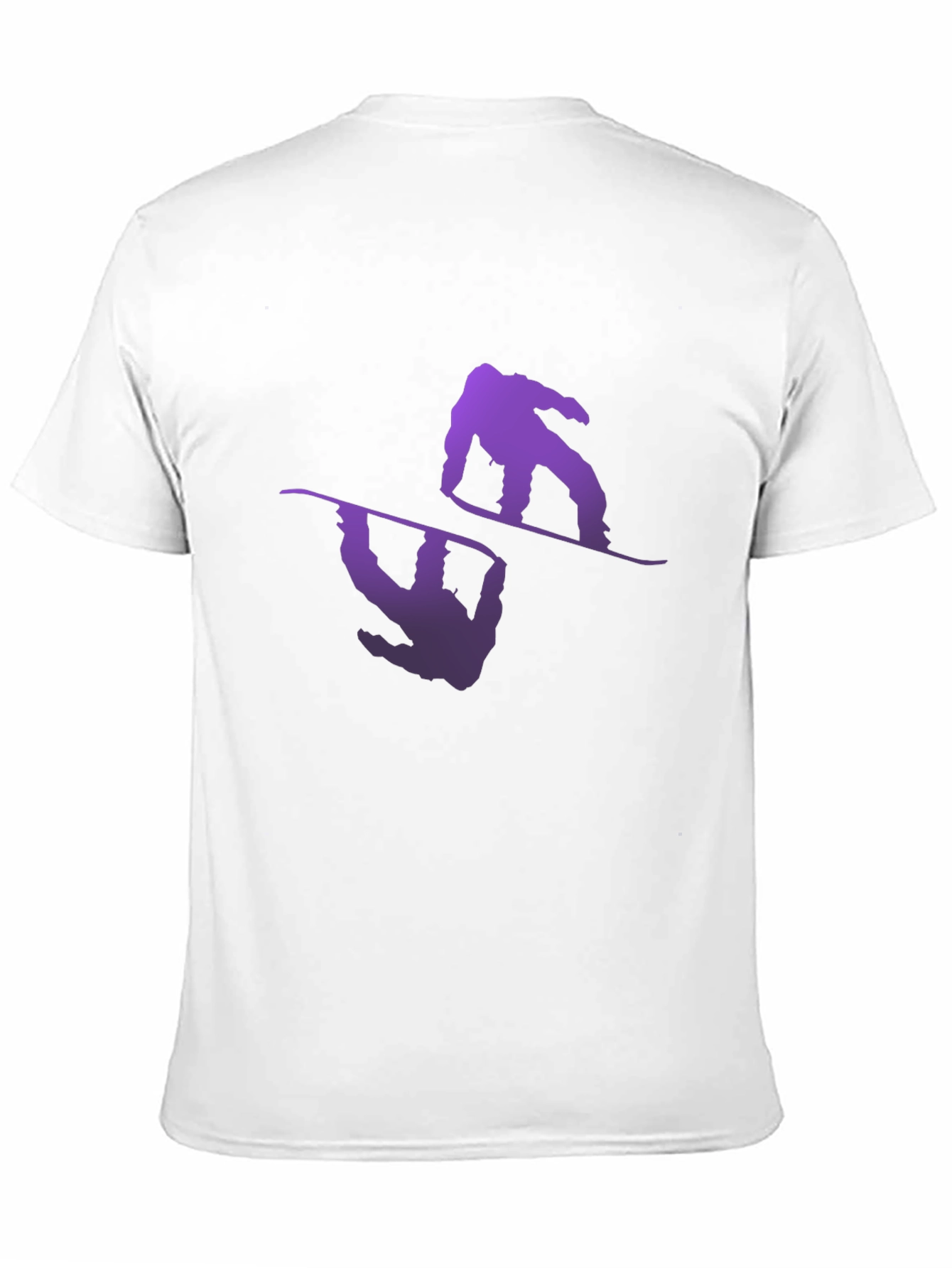 Snowboarder Reflection Graphic Tee - Black