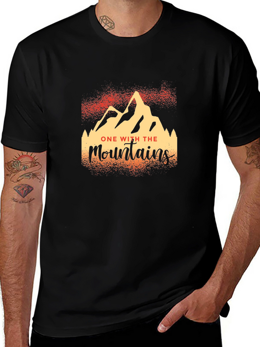 One With The Mountains Graphic T-Shirt