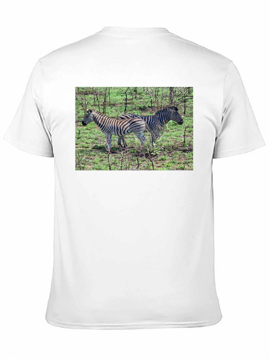 Zebra Print Crew Neck T-Shirt