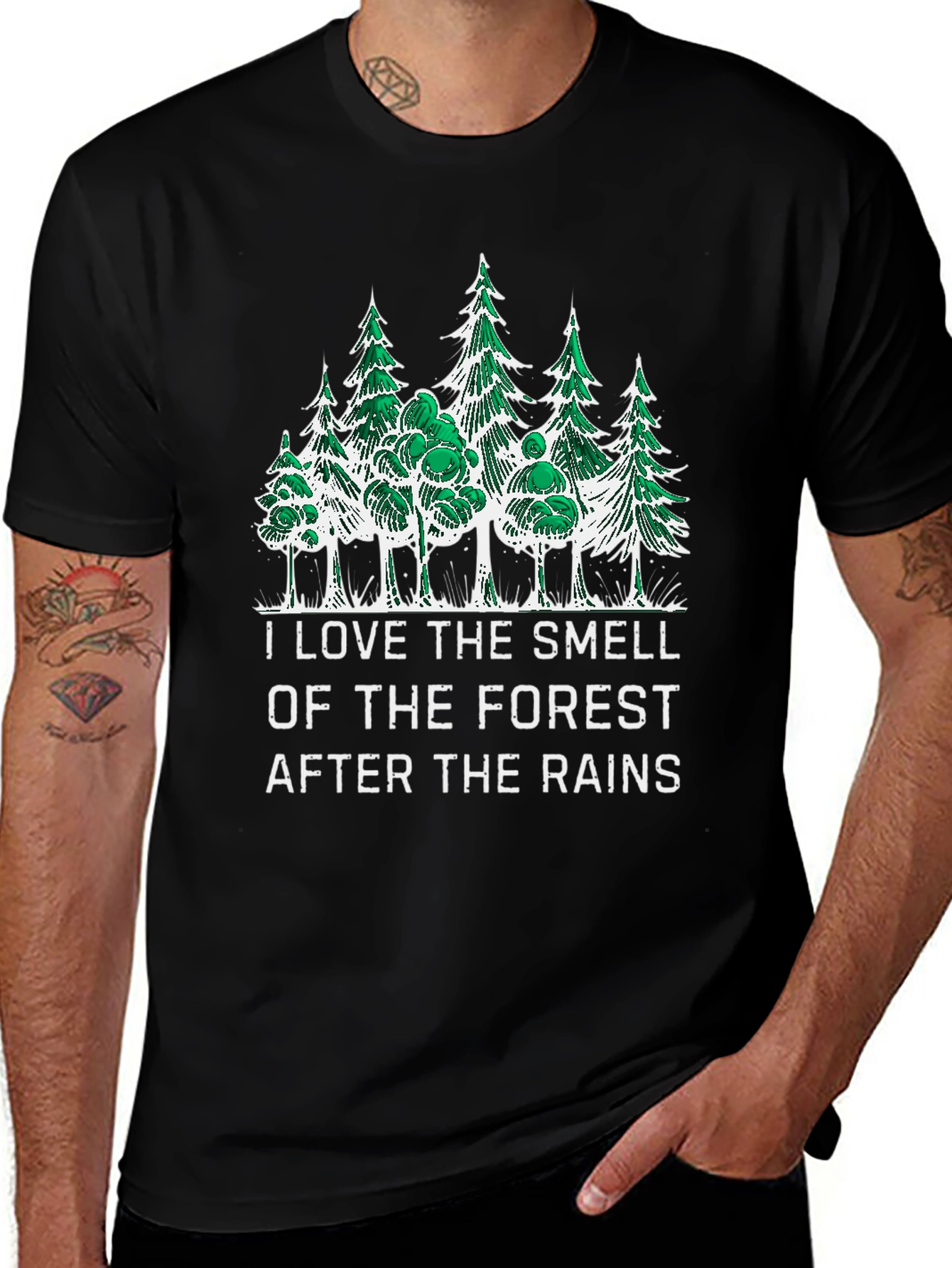 Forest Smell Graphic Tee - Nature Lovers Shirt