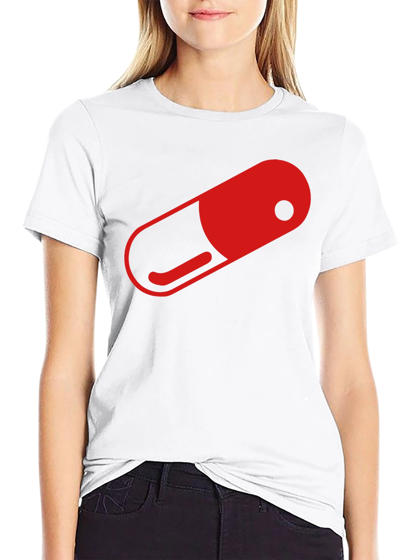 Red Pill Graphic T-Shirt - Black