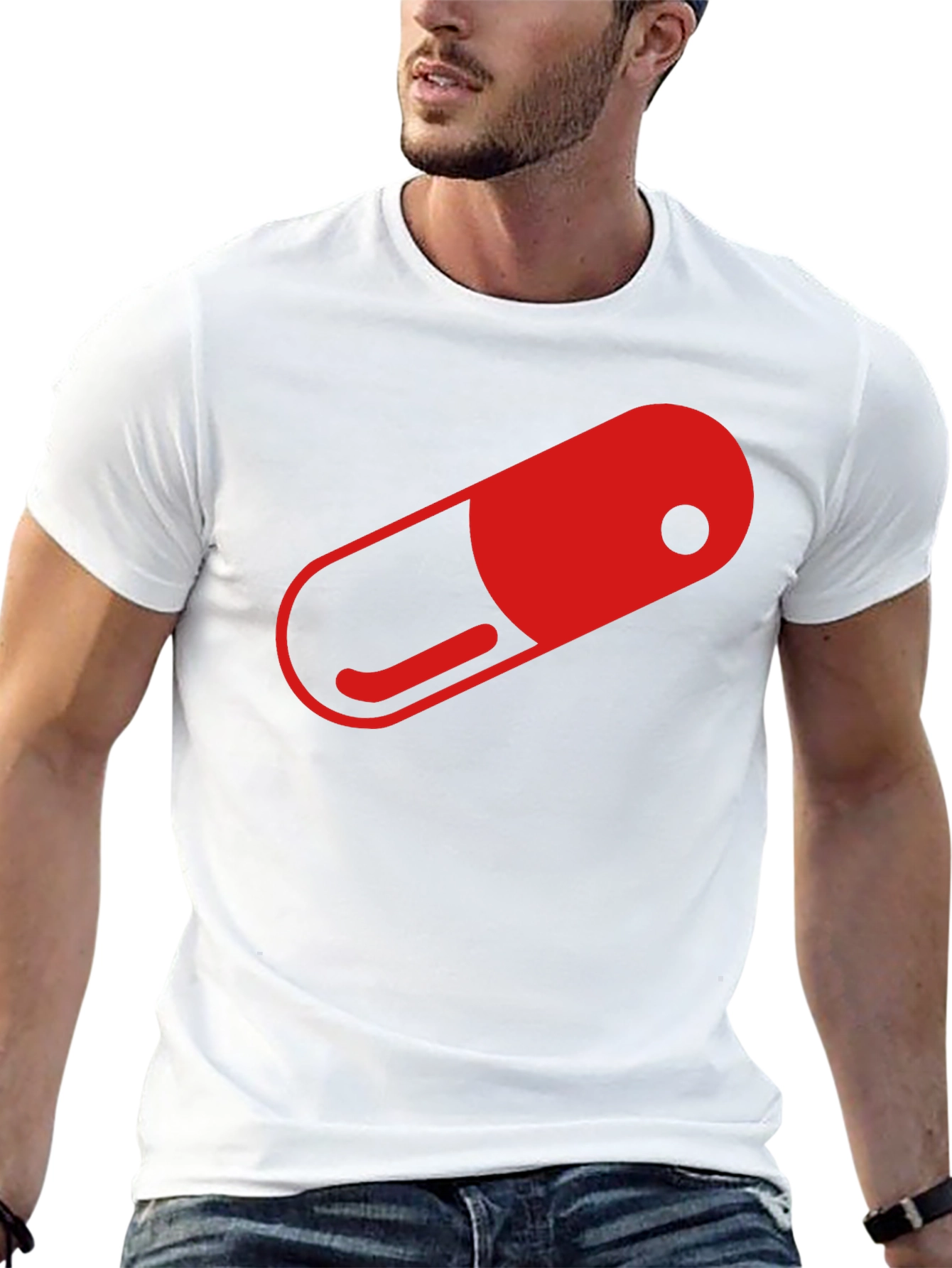 Red Pill Graphic T-Shirt - Black