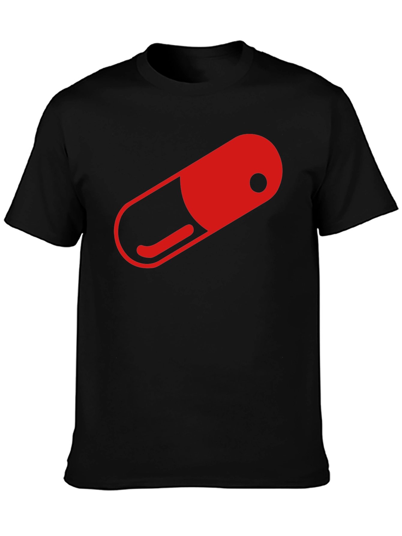 Red Pill Graphic T-Shirt - Black