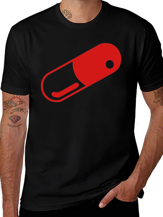 Red Pill Graphic T-Shirt - Black