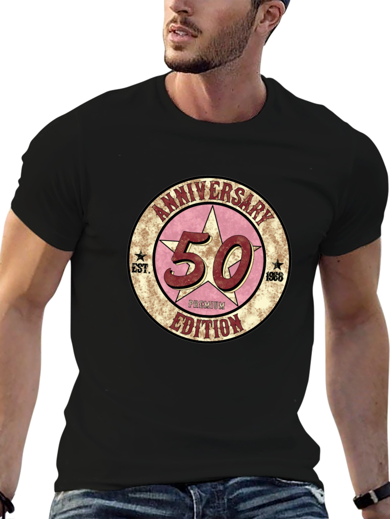 50th Anniversary Premium Edition Black T-Shirt