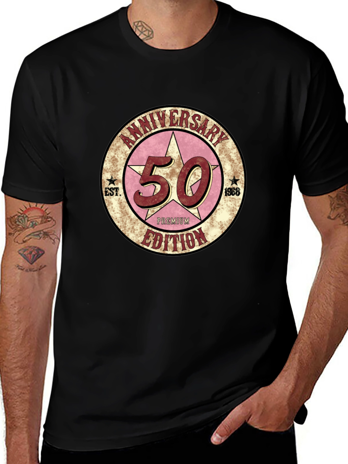50th Anniversary Premium Edition Black T-Shirt