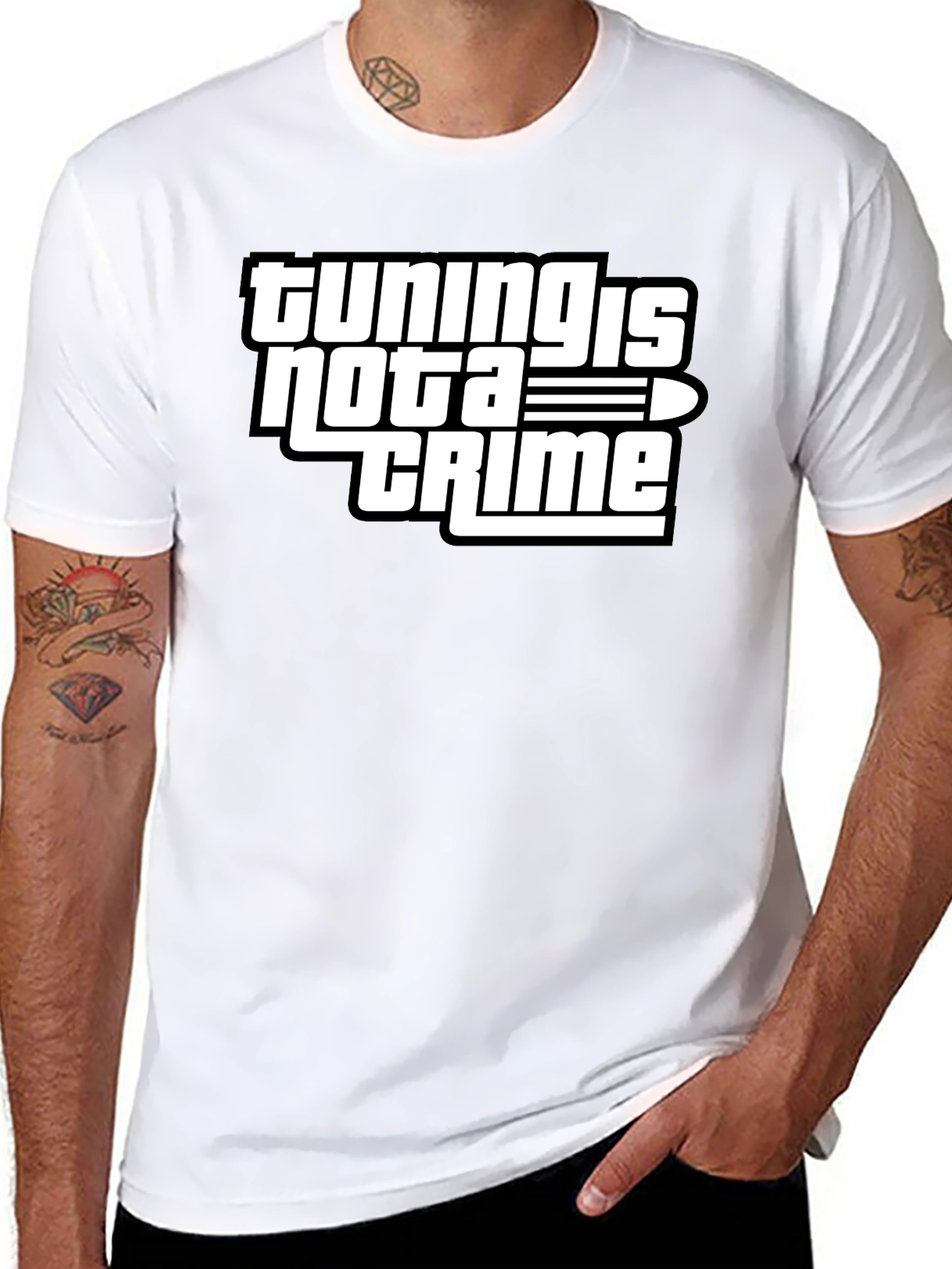 Tuning is Not a Crime Graphic T-Shirt