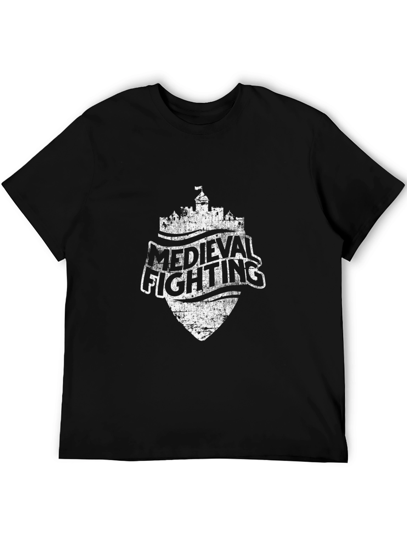 Medieval Fighting Castle Shield T-Shirt