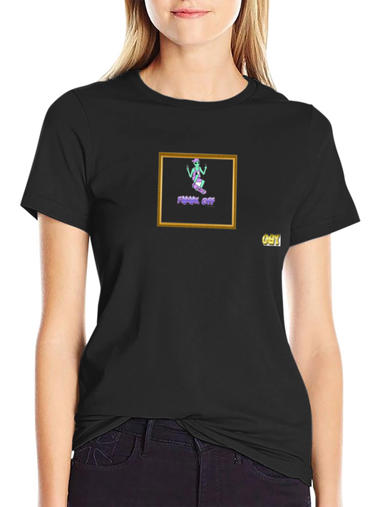 Black T-Shirt with Graphic Print