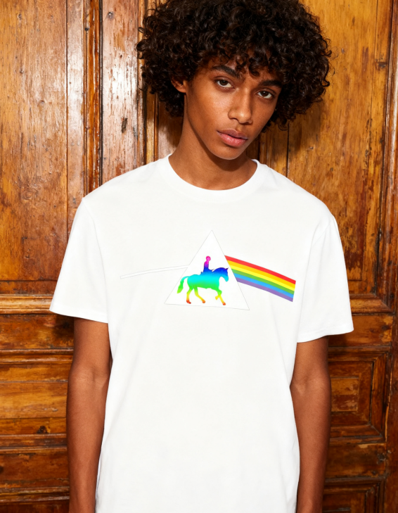 Rainbow Prism Graphic Tee