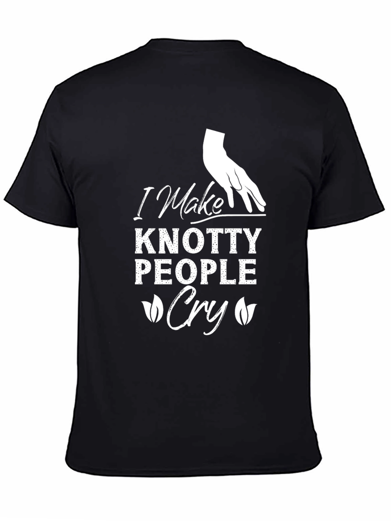 Knotty People Cry Black T-Shirt