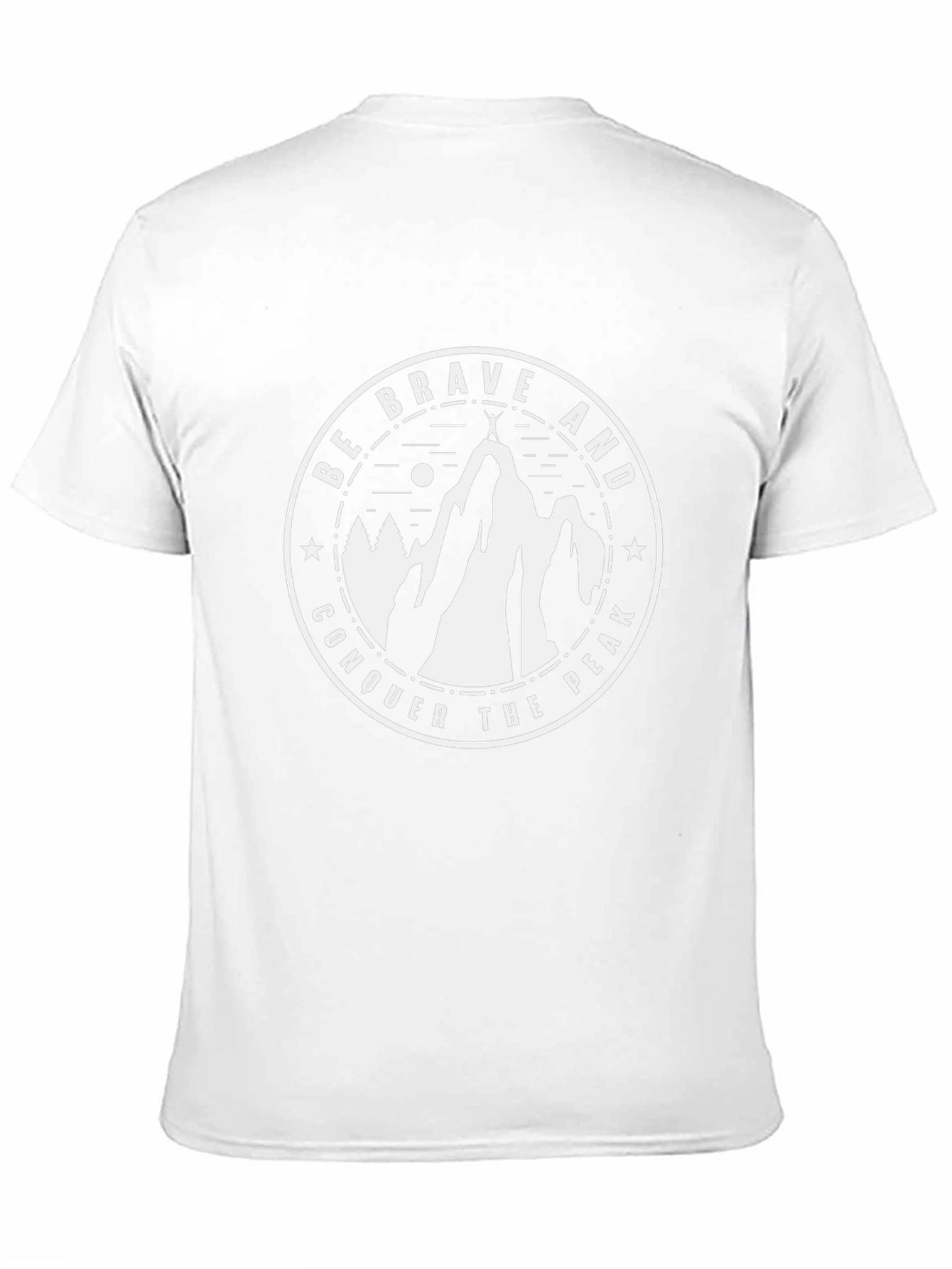 Be Brave Conquer The Peak Graphic T-Shirt