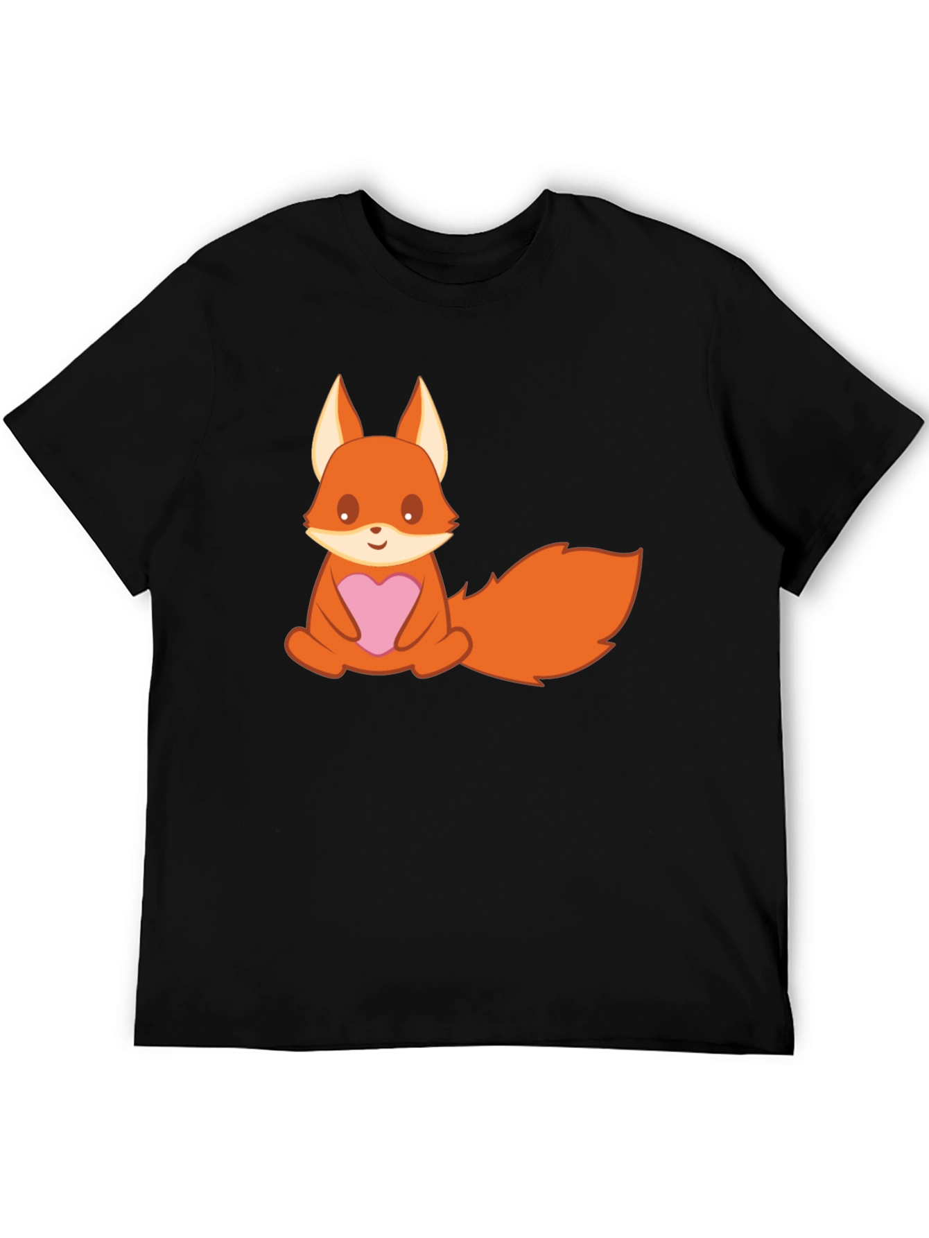 Cute Cartoon Fox T-Shirt - Heart