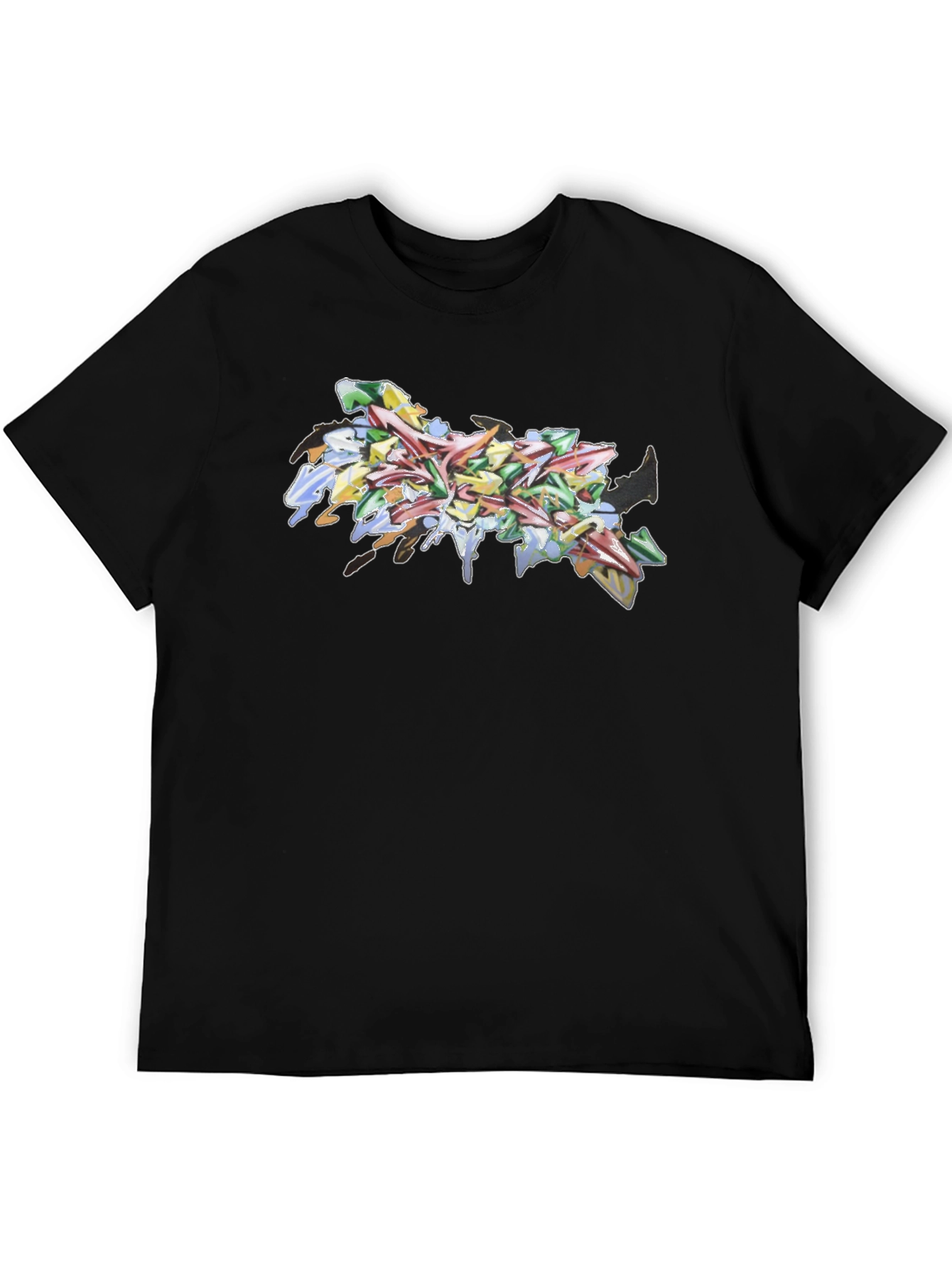 Abstract Graffiti Art Black Tee