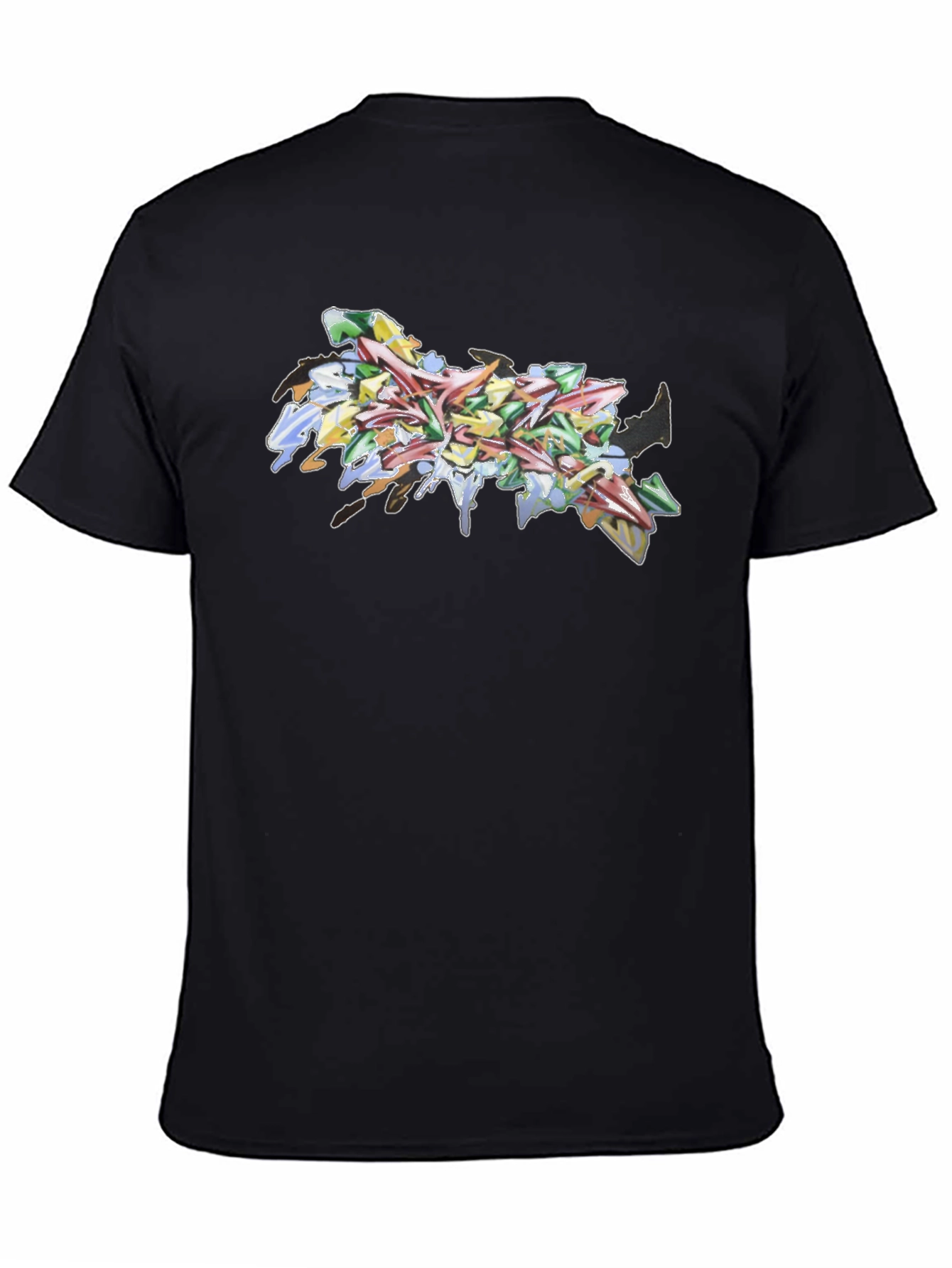 Abstract Graffiti Art Black Tee