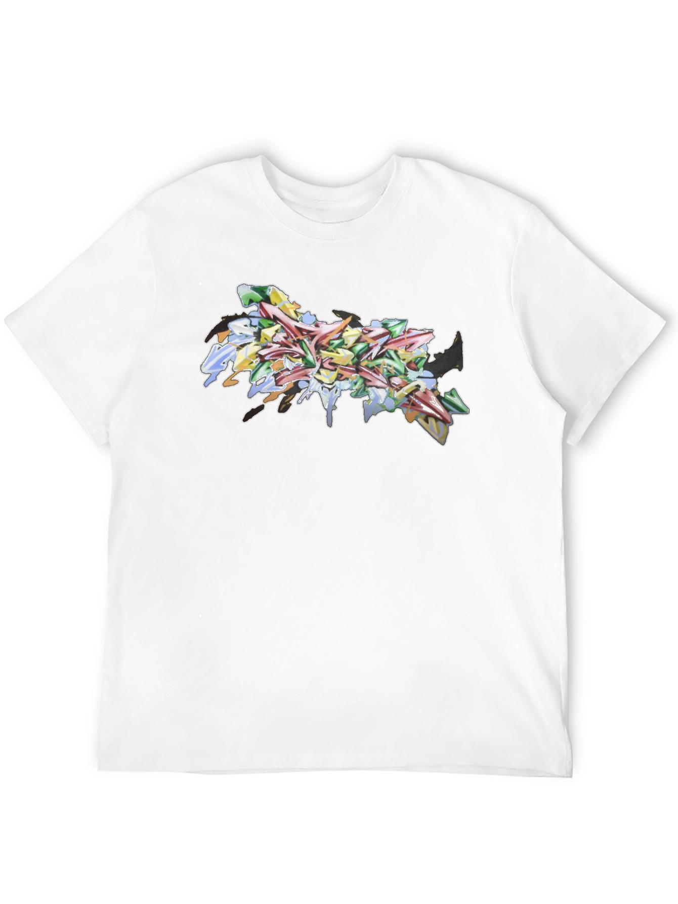 Abstract Graffiti Art Black Tee
