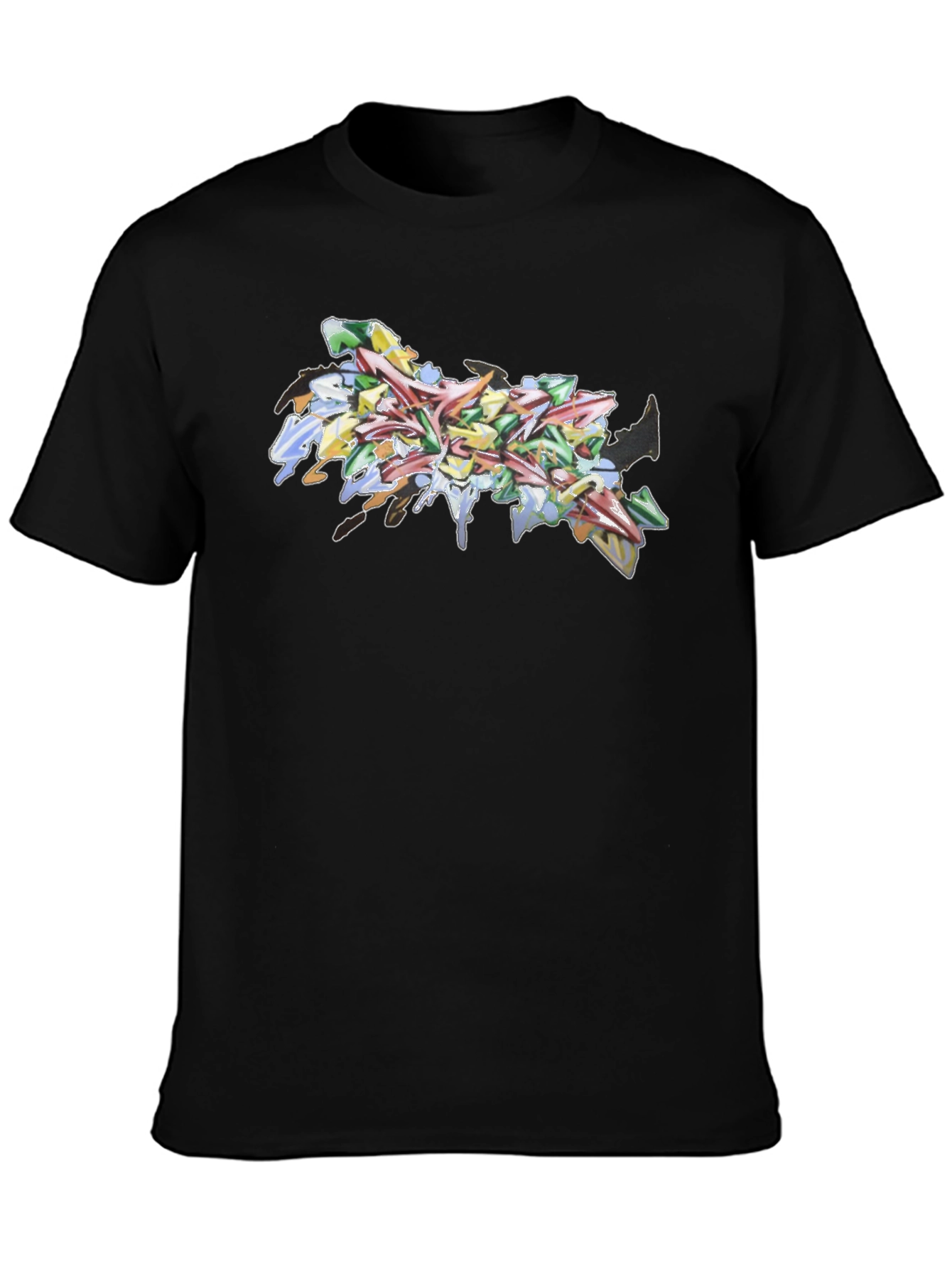 Abstract Graffiti Art Black Tee
