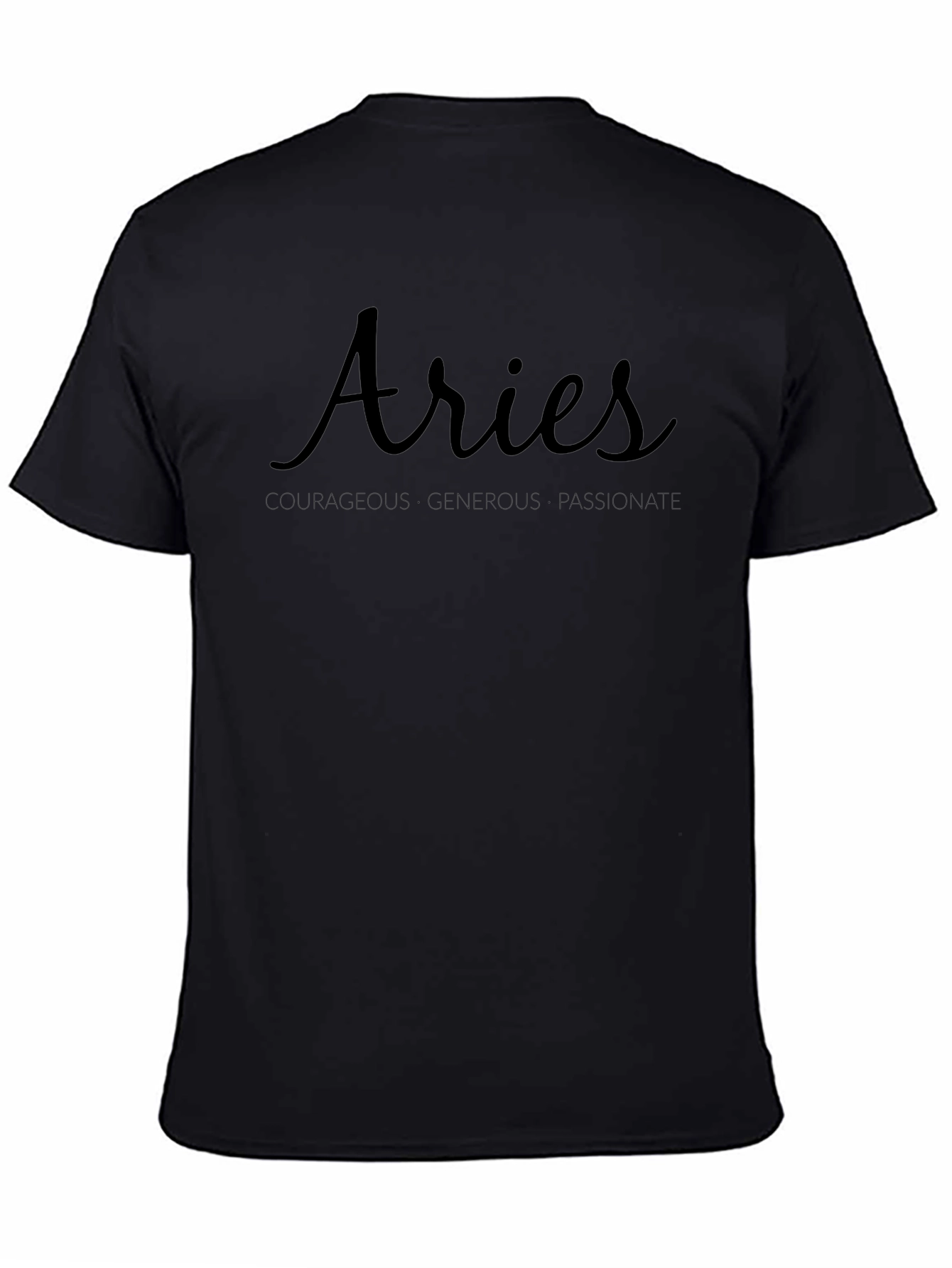 Aries Zodiac T-Shirt - Courageous Generous Passionate