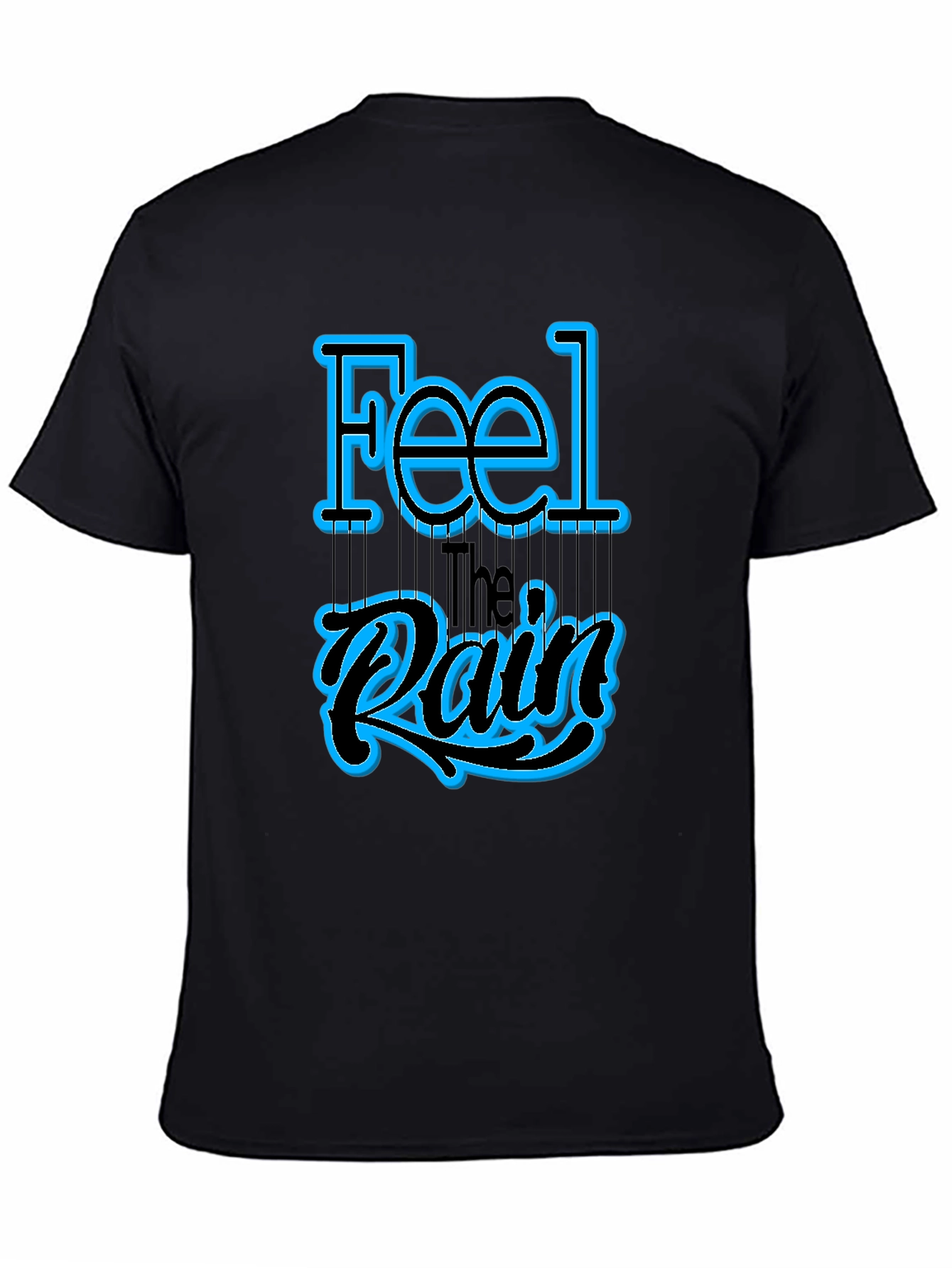 Feel the Rain Graphic T-Shirt - Black