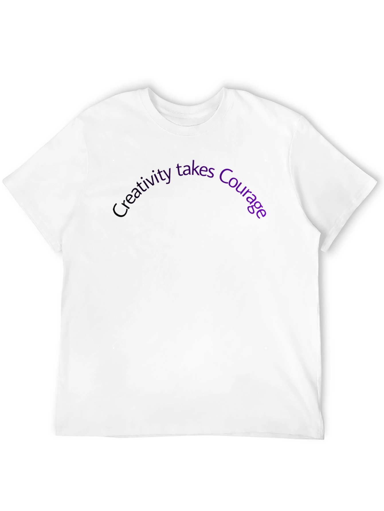 Creativity Takes Courage Graphic Tee - Black