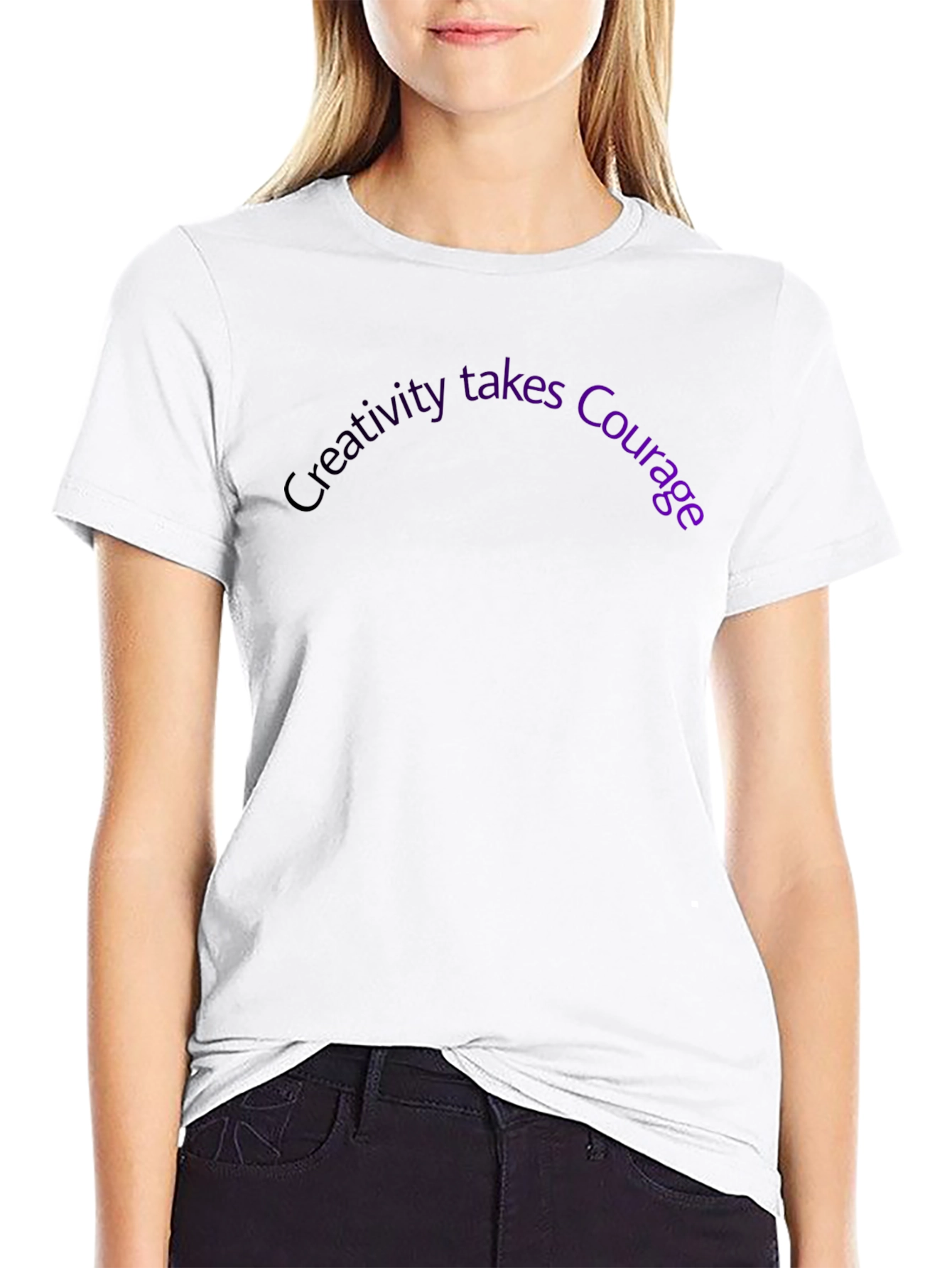 Creativity Takes Courage Graphic Tee - Black