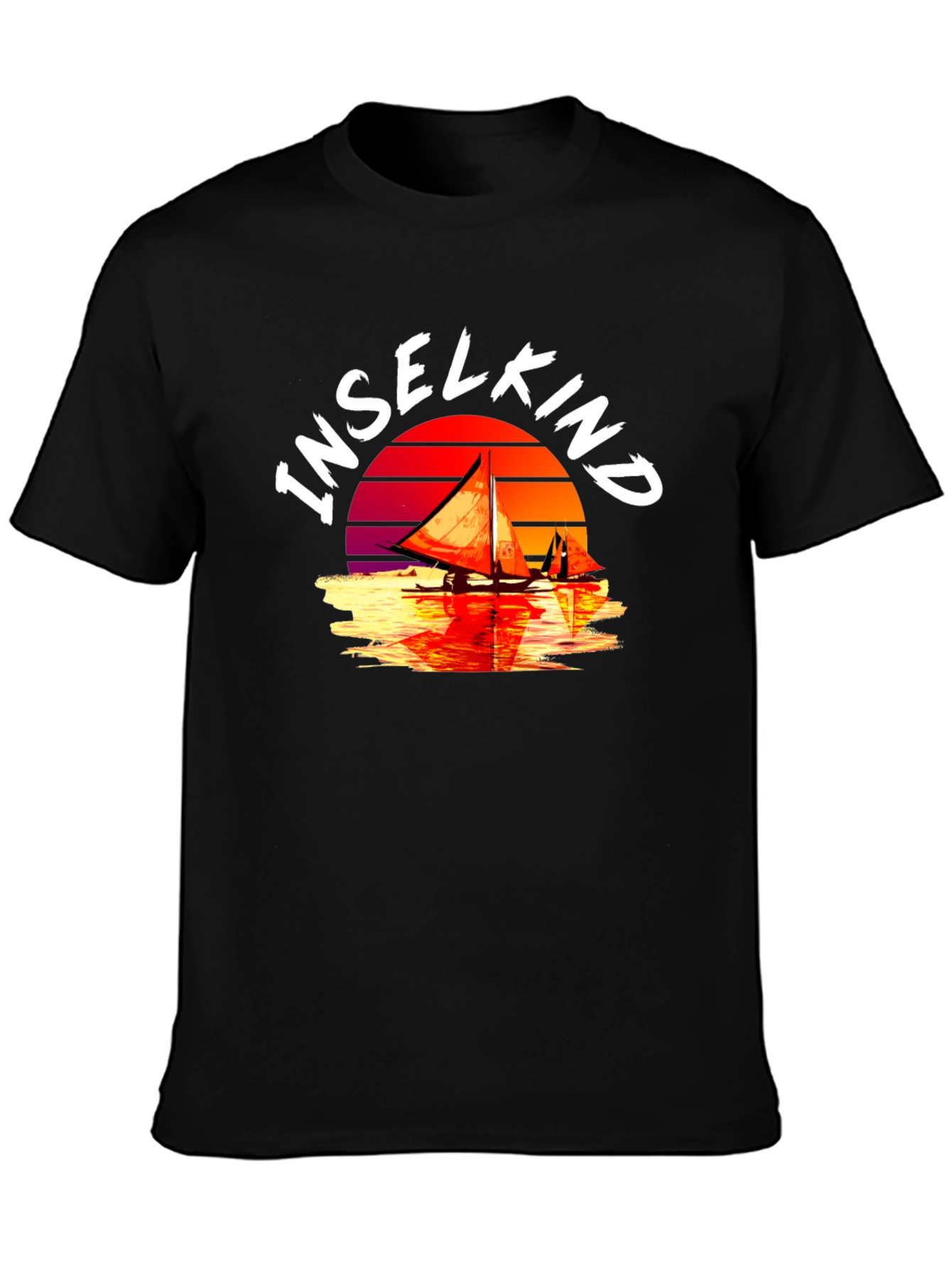 Sunset Sailboat Inselkind T-Shirt
